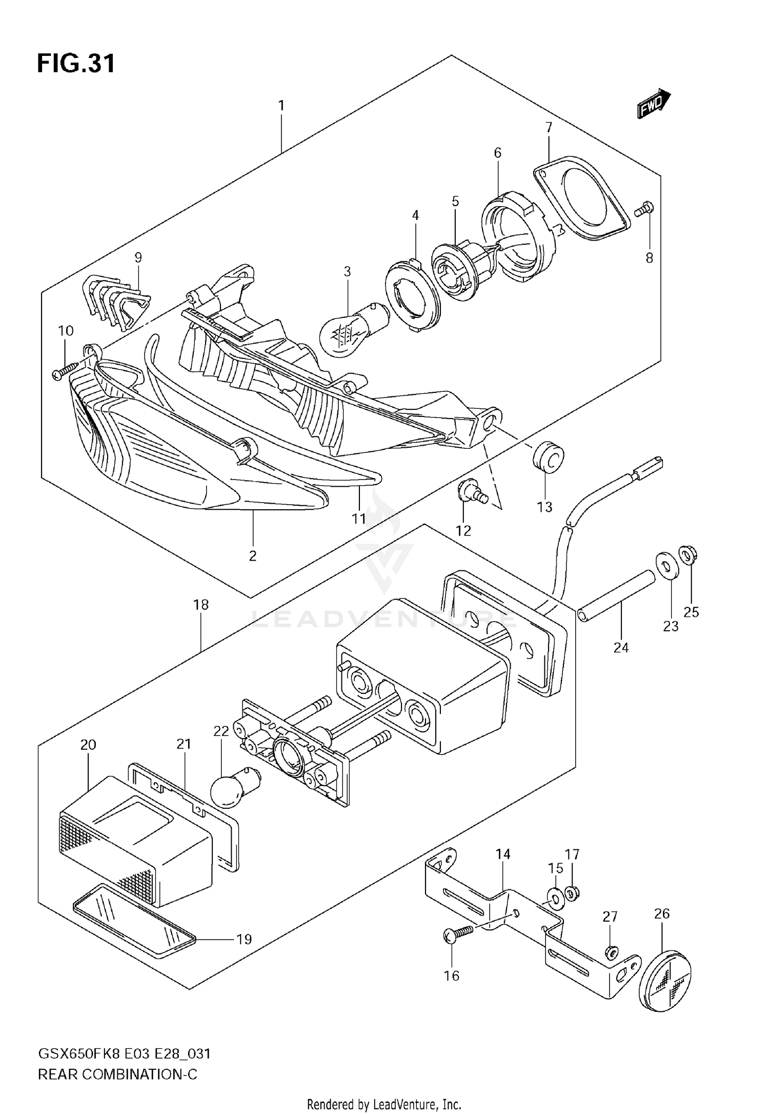 REAR COMBINATION LAMP