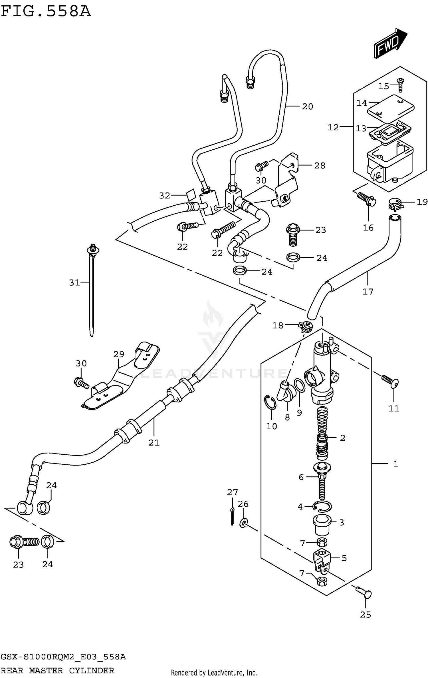 REAR MASTER CYLINDER