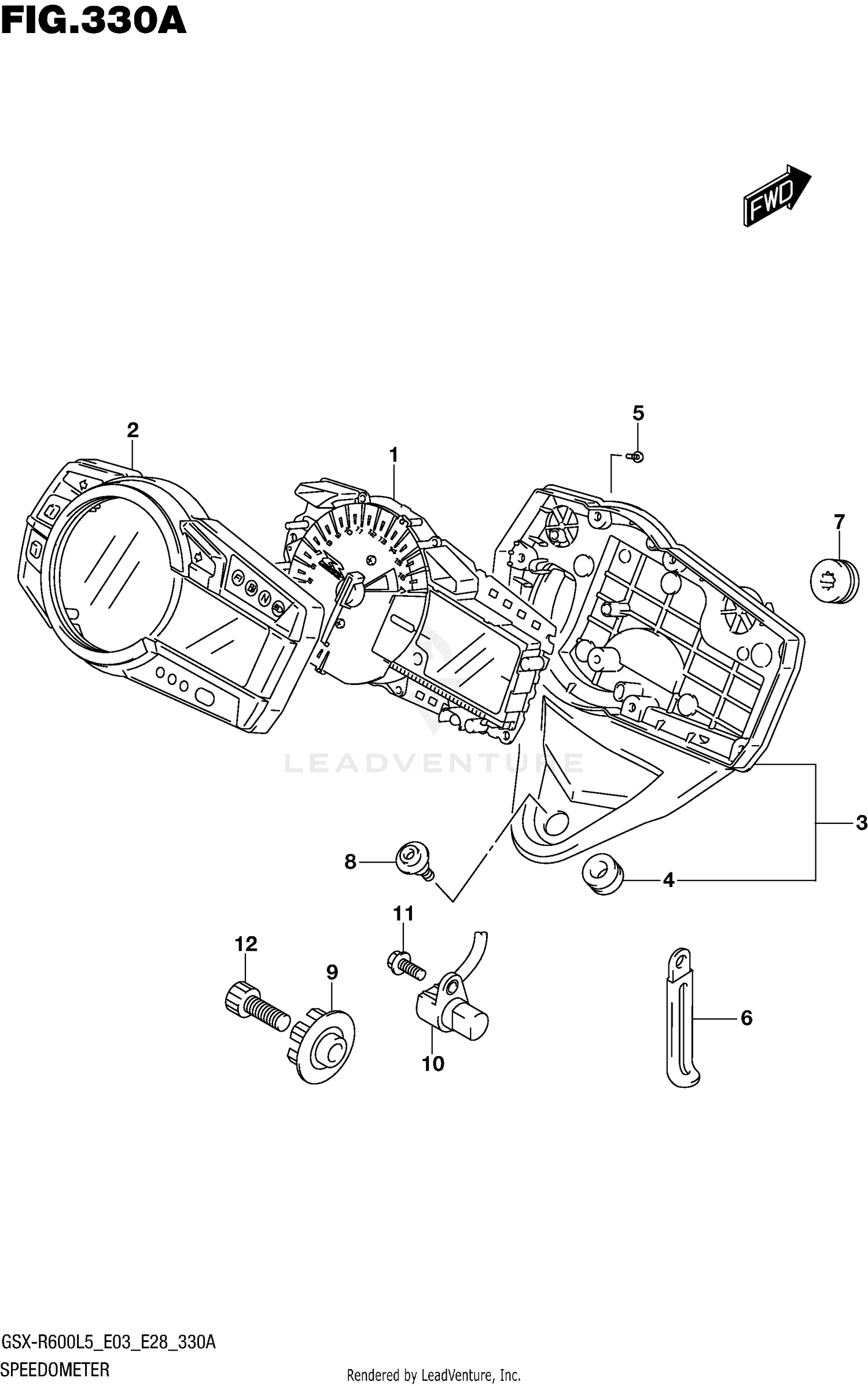 SPEEDOMETER (GSX-R600L5 E03)