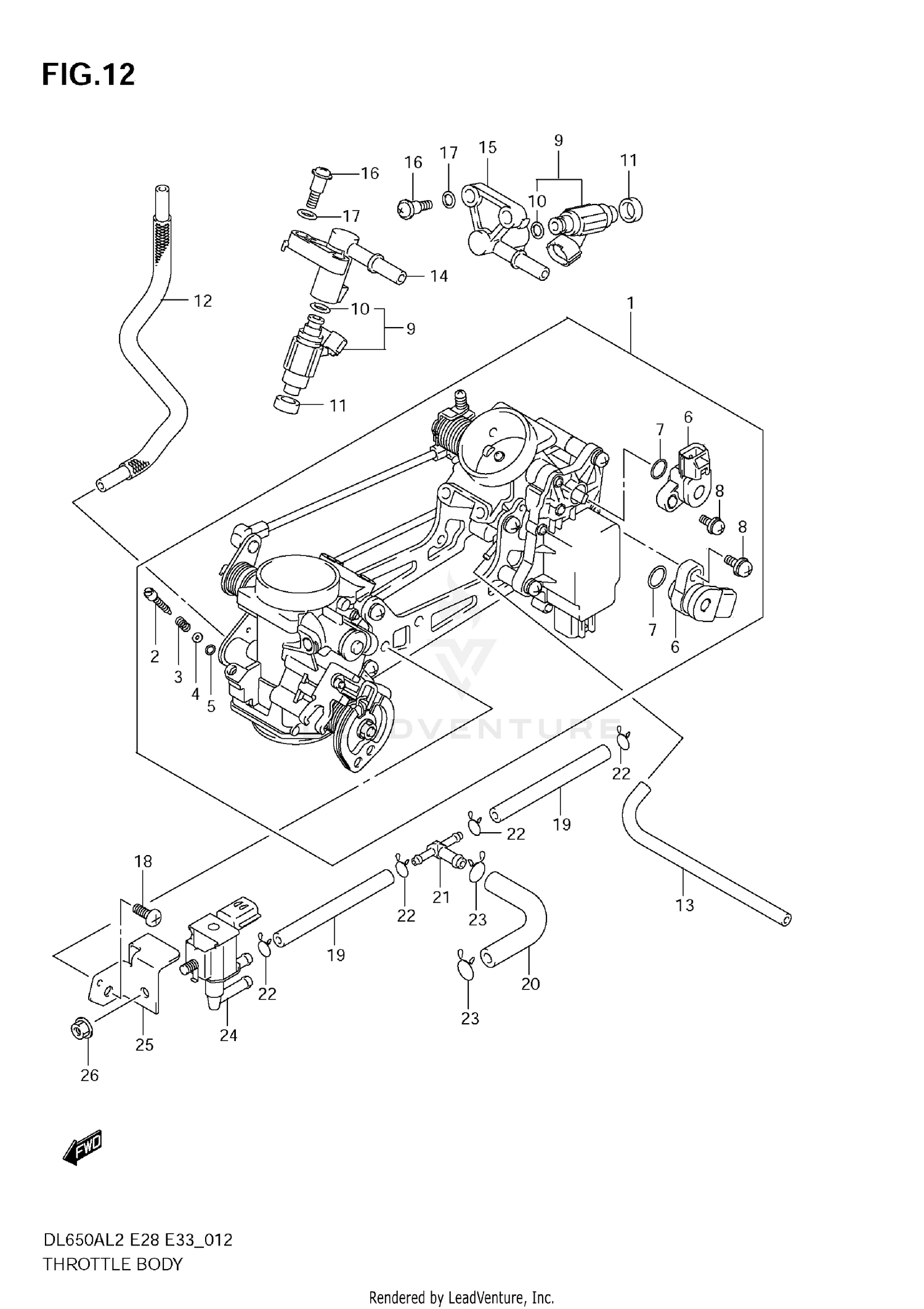 THROTTLE BODY (E33)