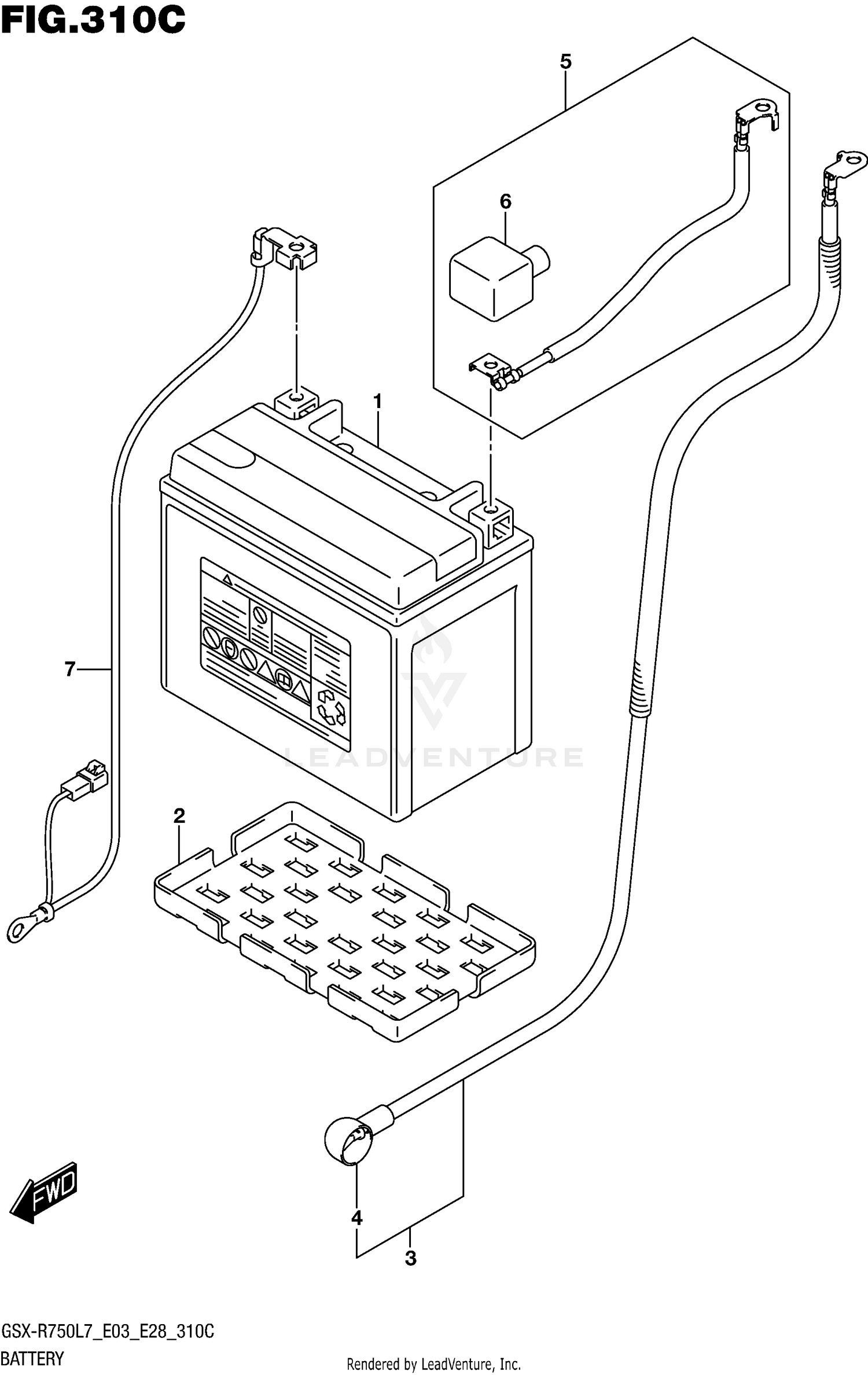 BATTERY (GSX-R750L7 E33)