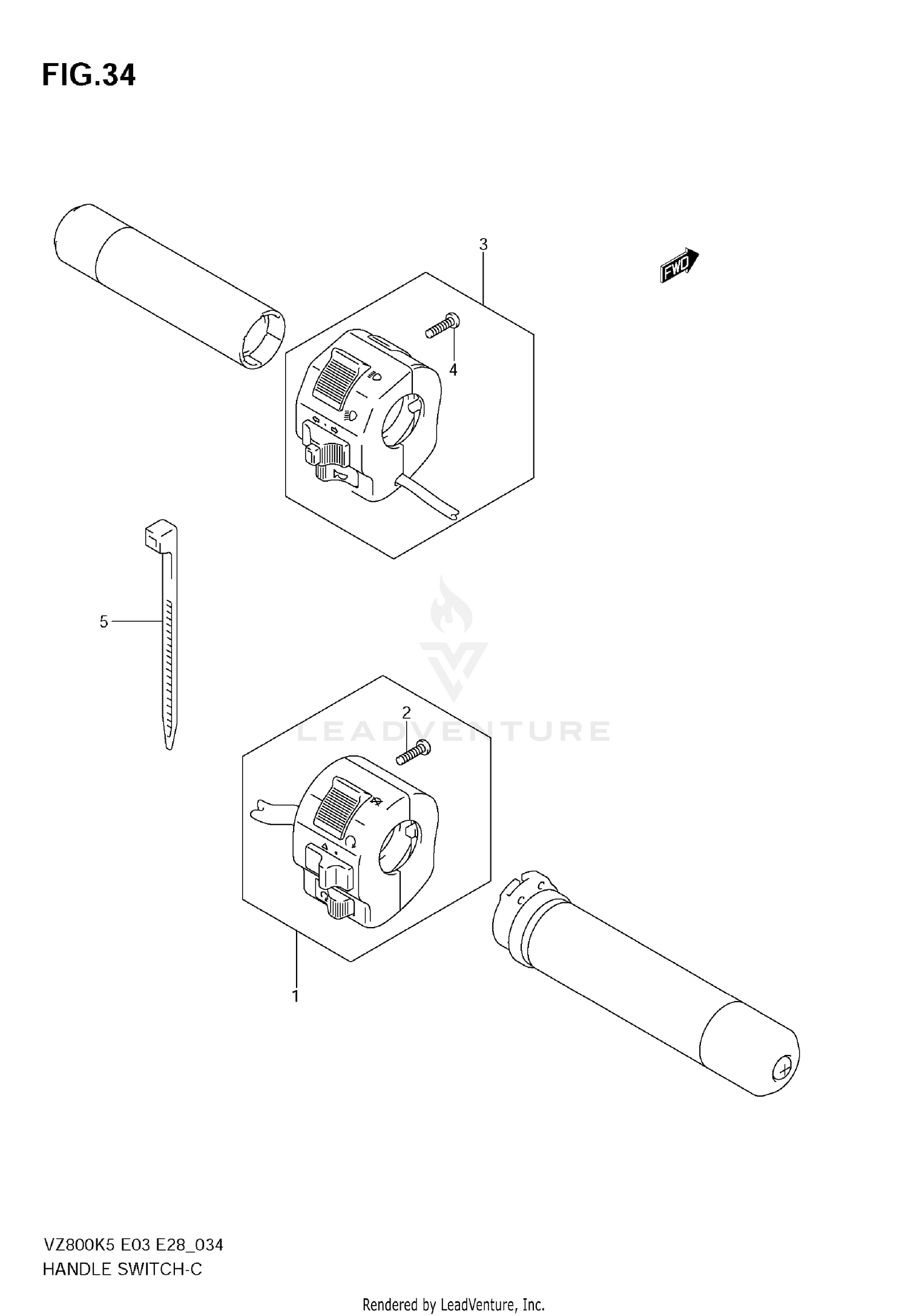 HANDLE SWITCH (MODEL K5/K6)