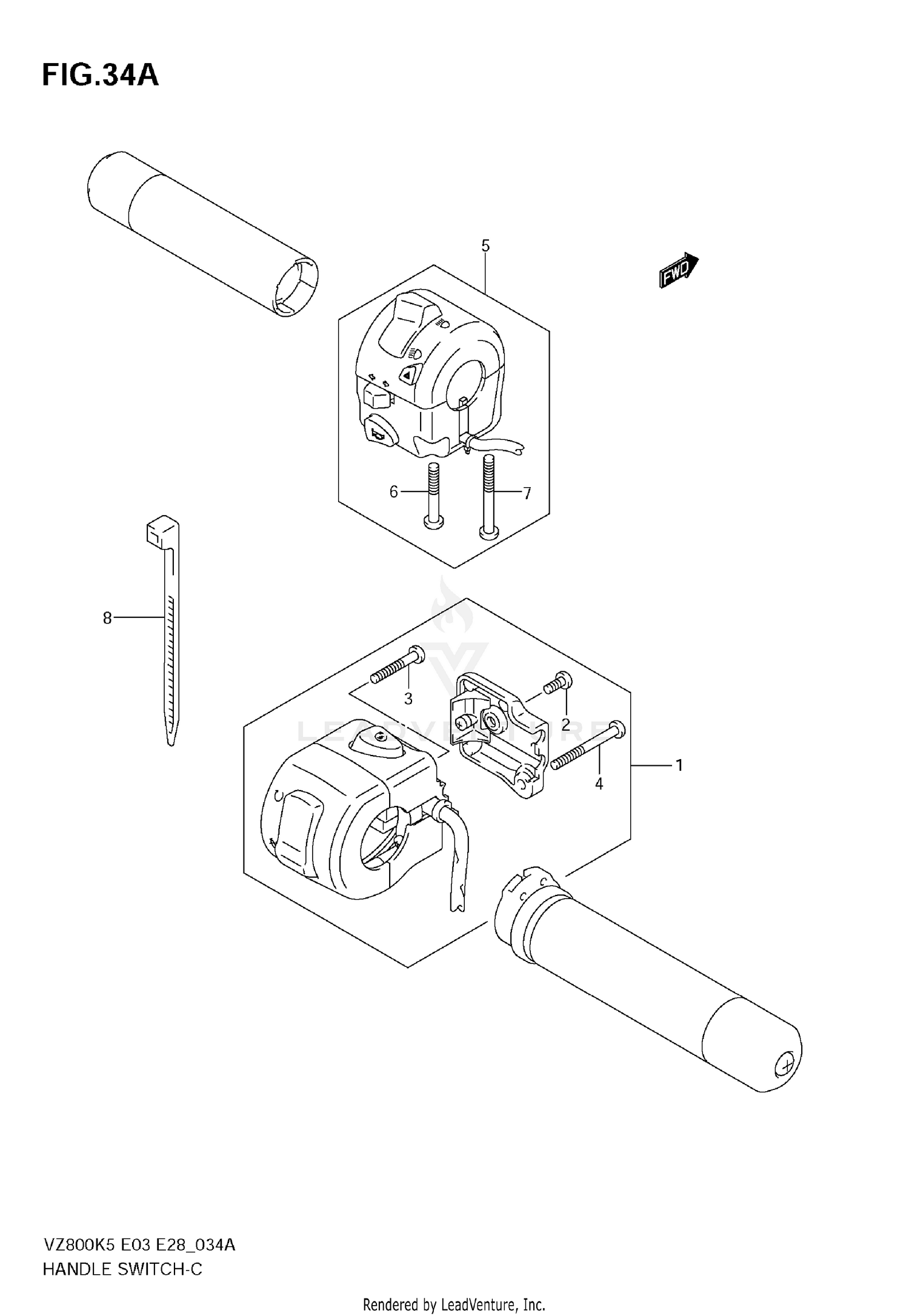 HANDLE SWITCH (MODEL K7/K8/K9)