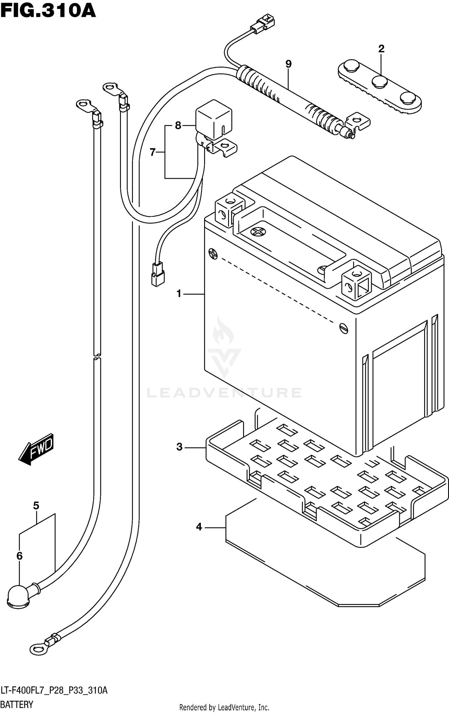 BATTERY (LT-F400FL7 P28)