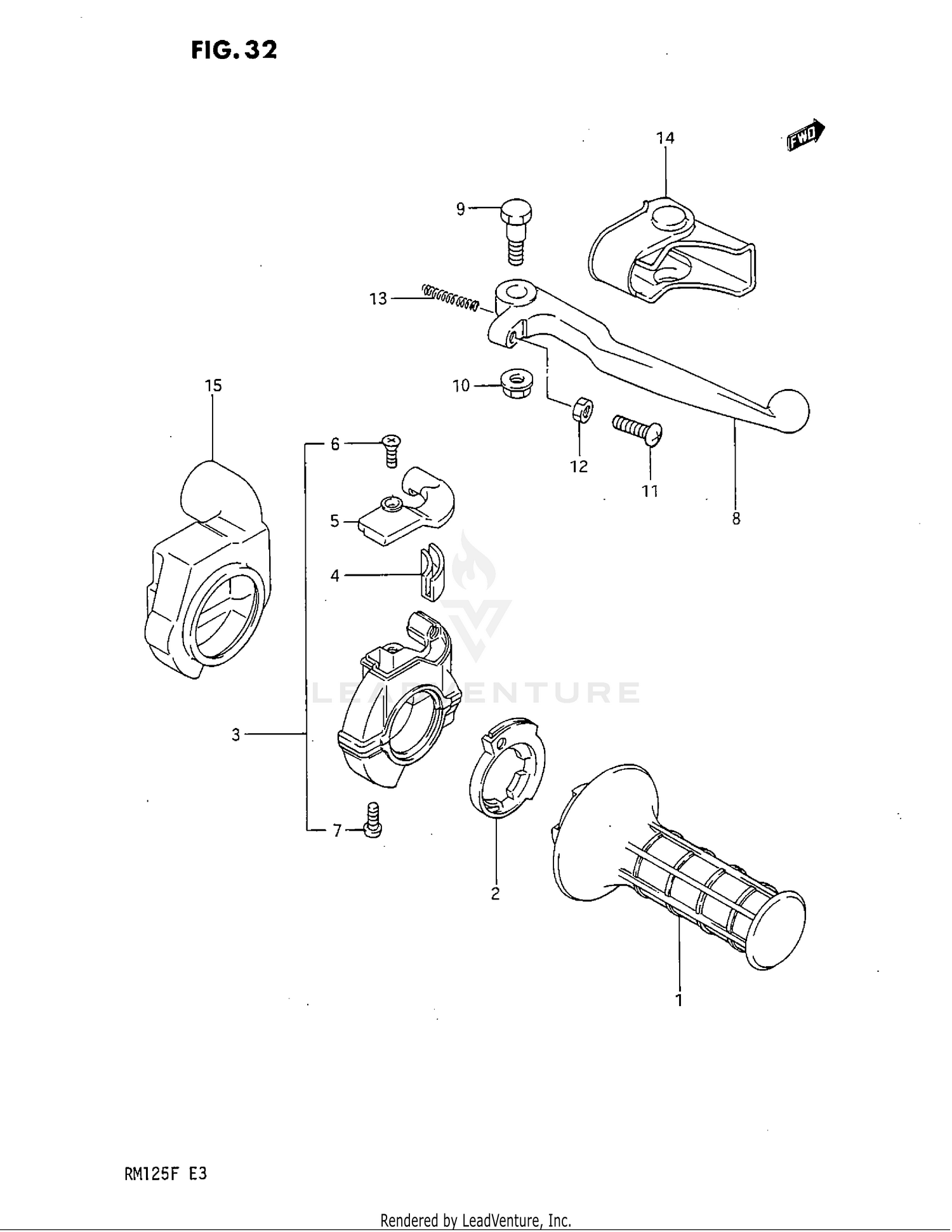 RIGHT HANDLE SWITCH (MODEL F)