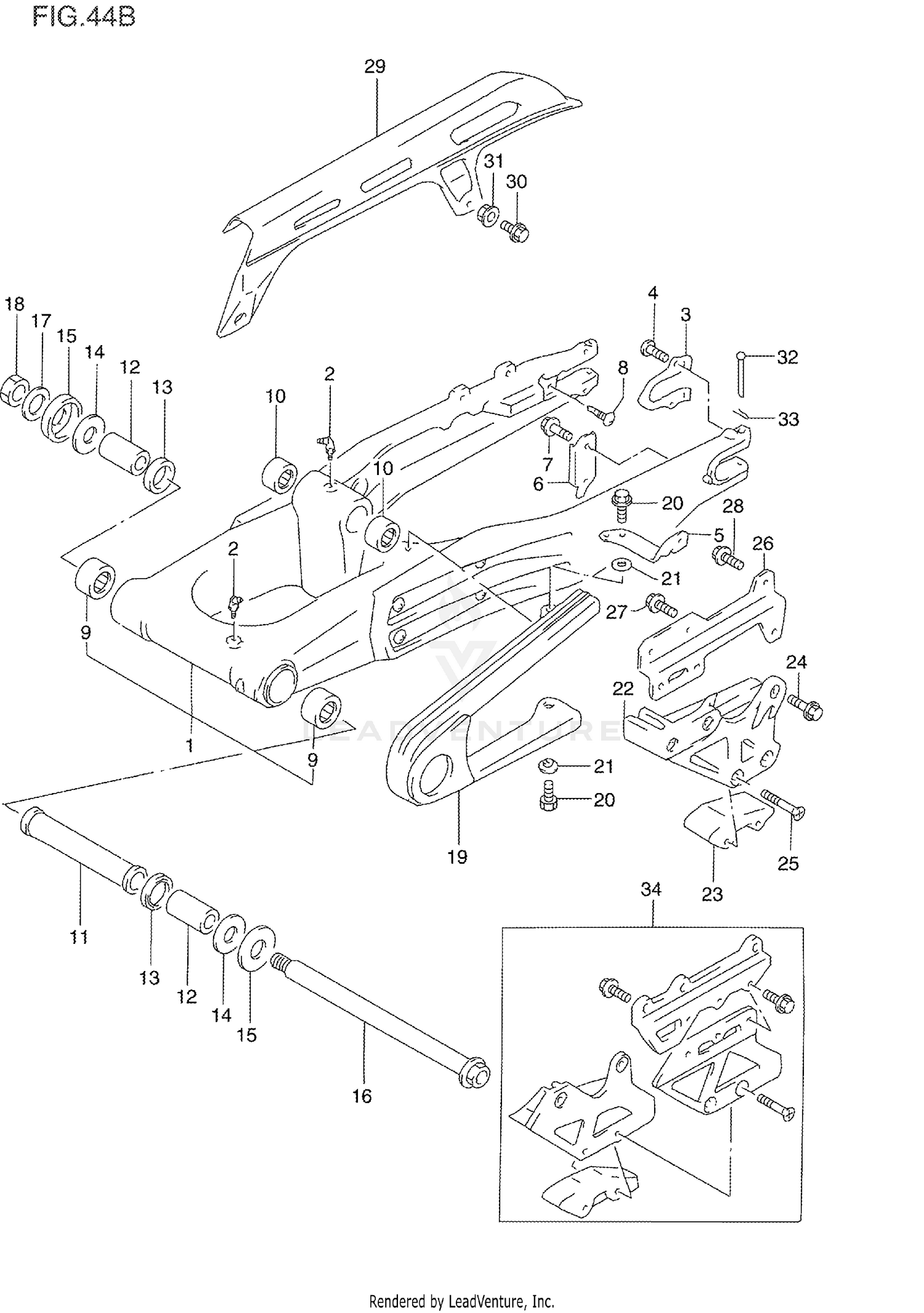 REAR SWINGING ARM (MODEL R/S)