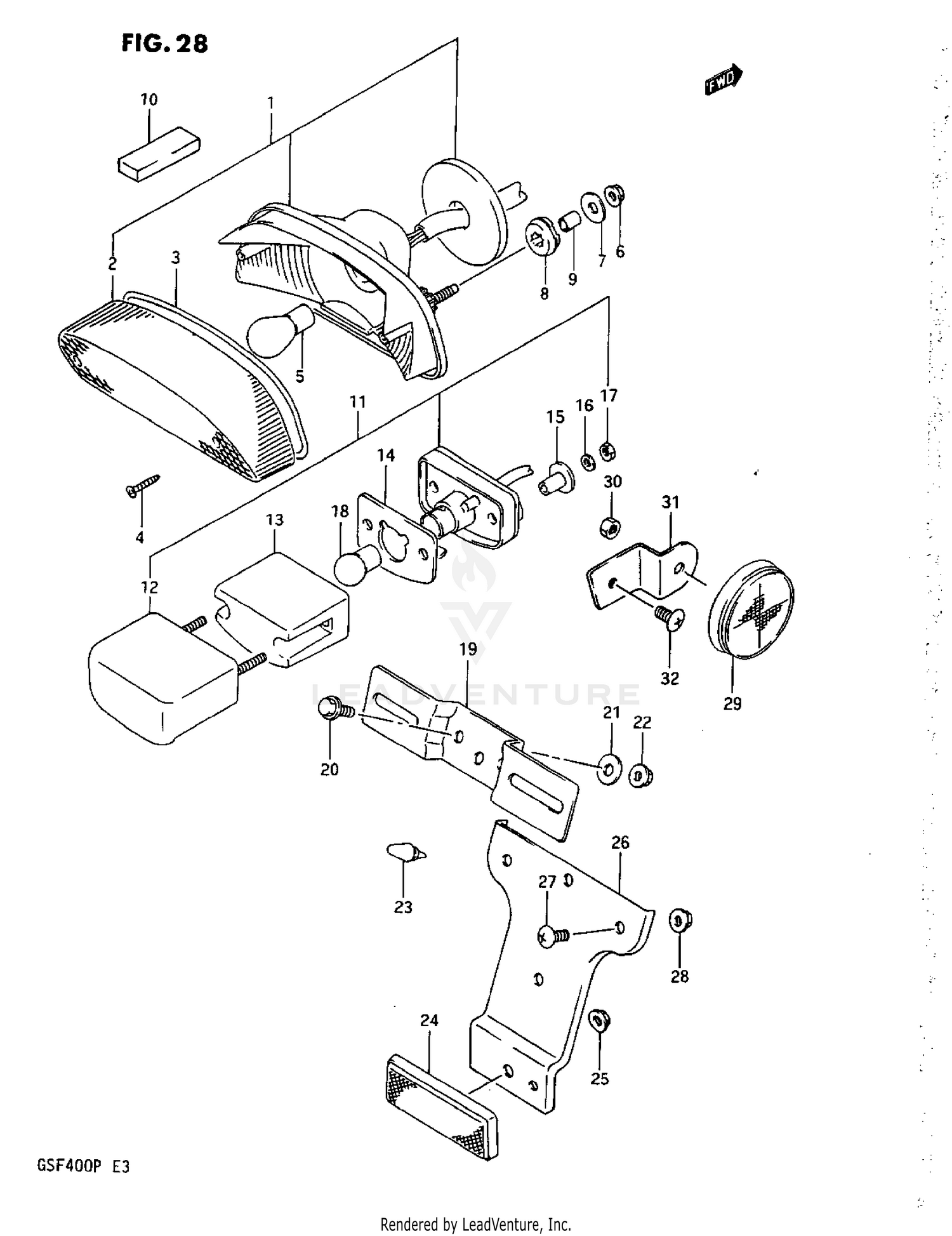 REAR COMBINATION LAMP