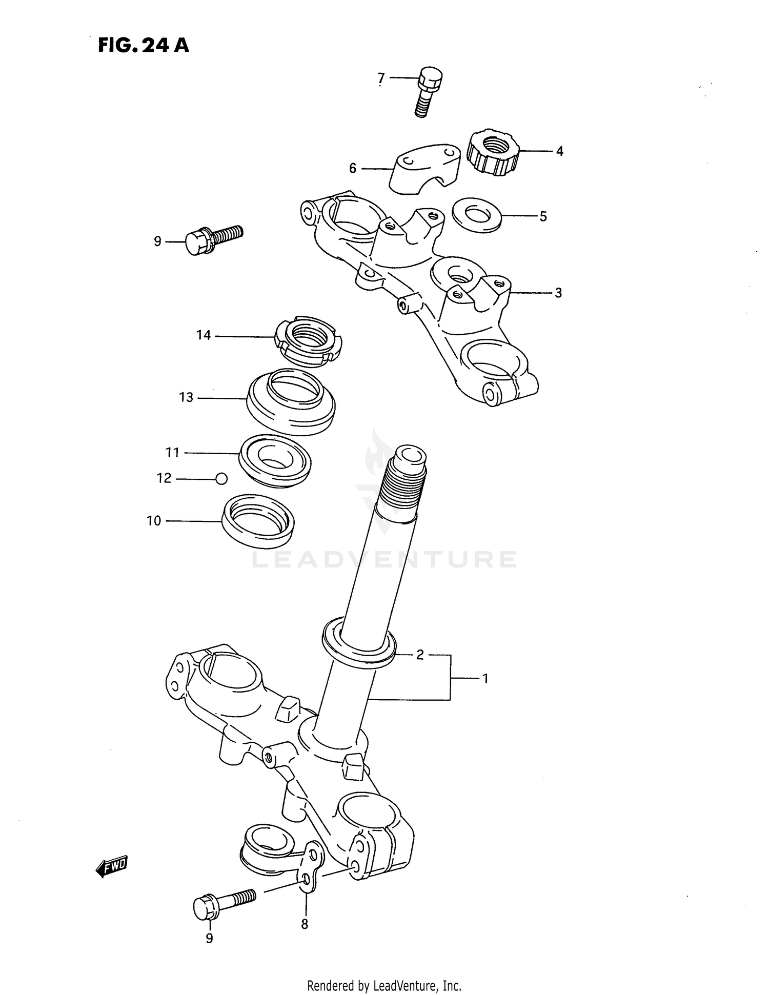 STEERING STEM (MODEL K)