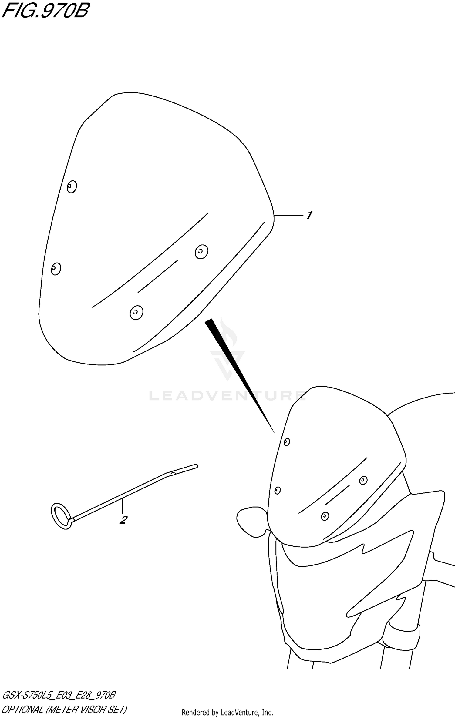 OPTIONAL (METER VISOR SET)