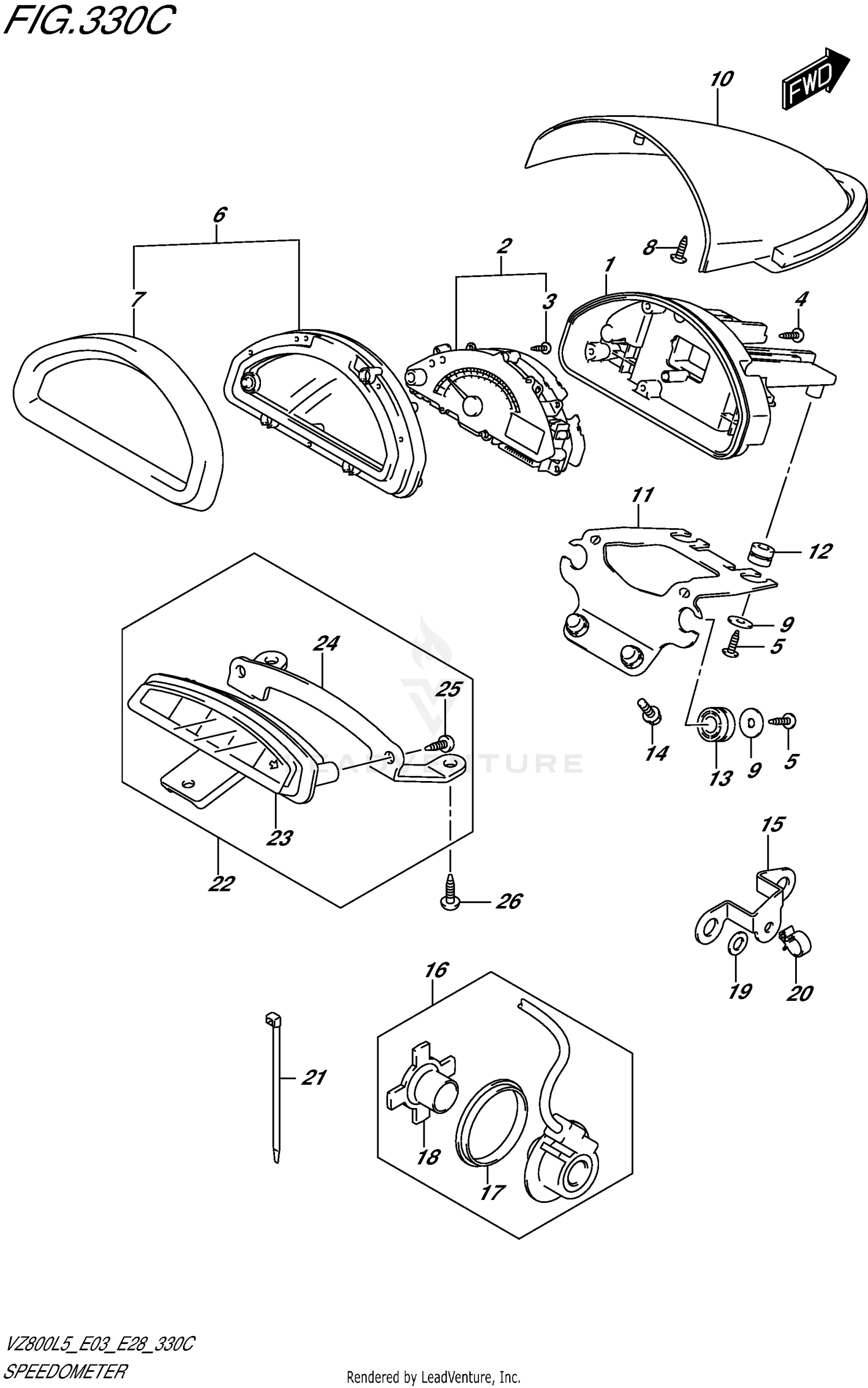 SPEEDOMETER (VZ800L5 E33)
