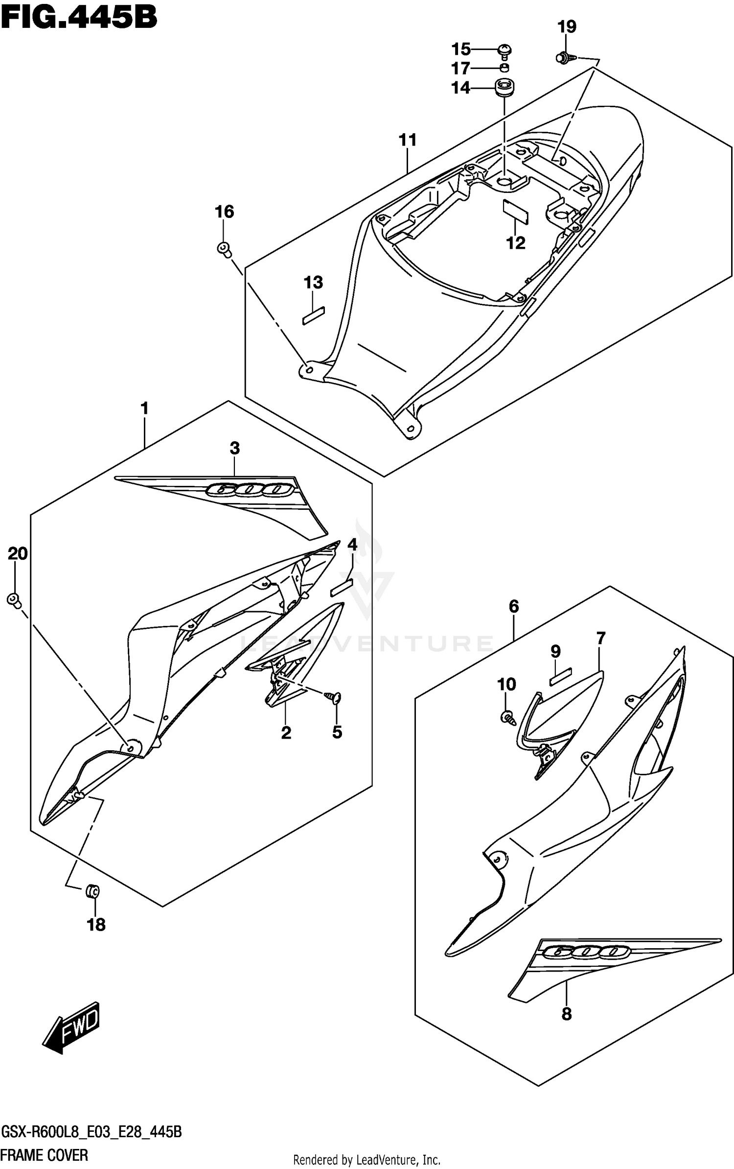 FRAME COVER (QEB,BNE)