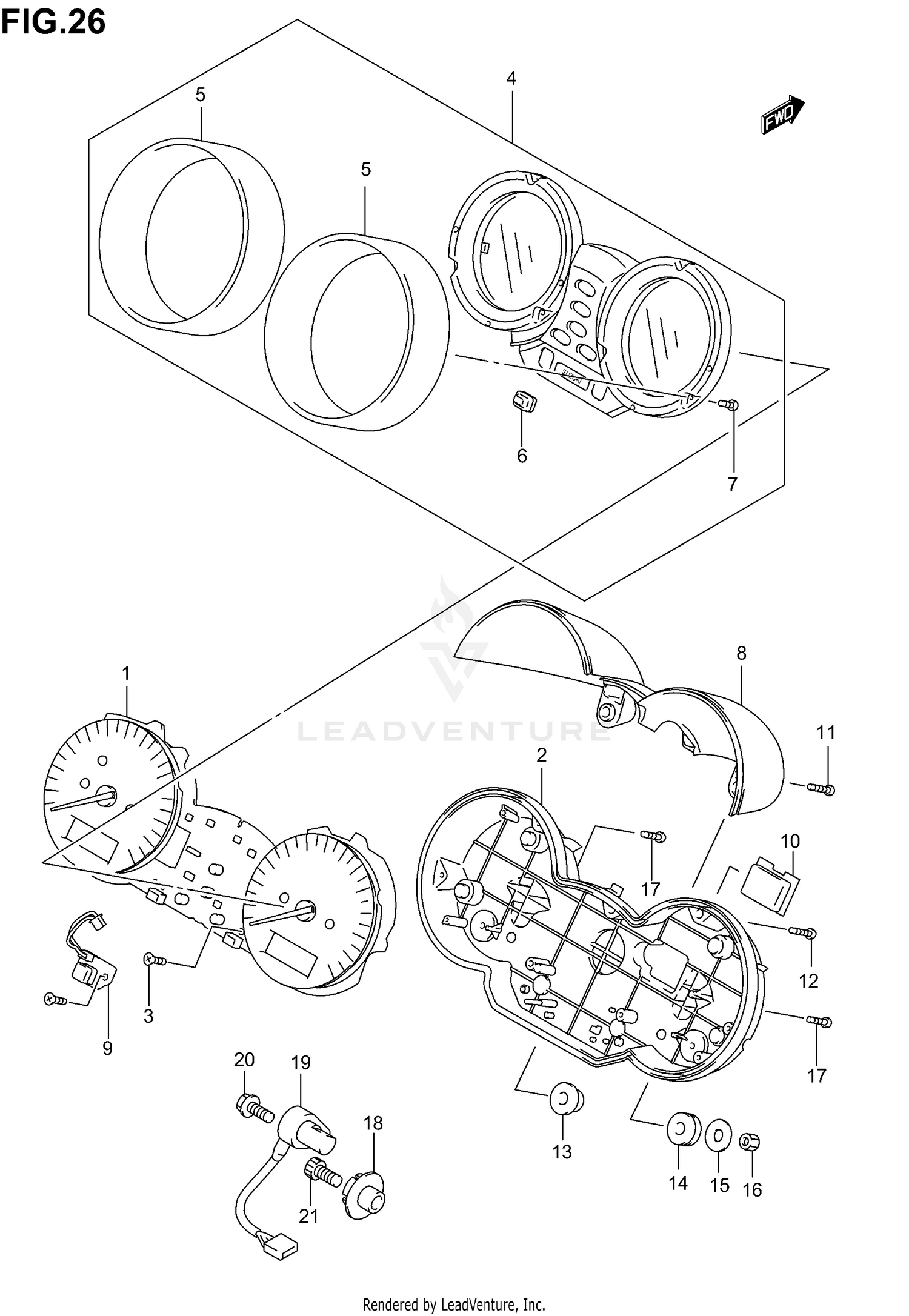SPEEDOMETER (GSF1200SK1)