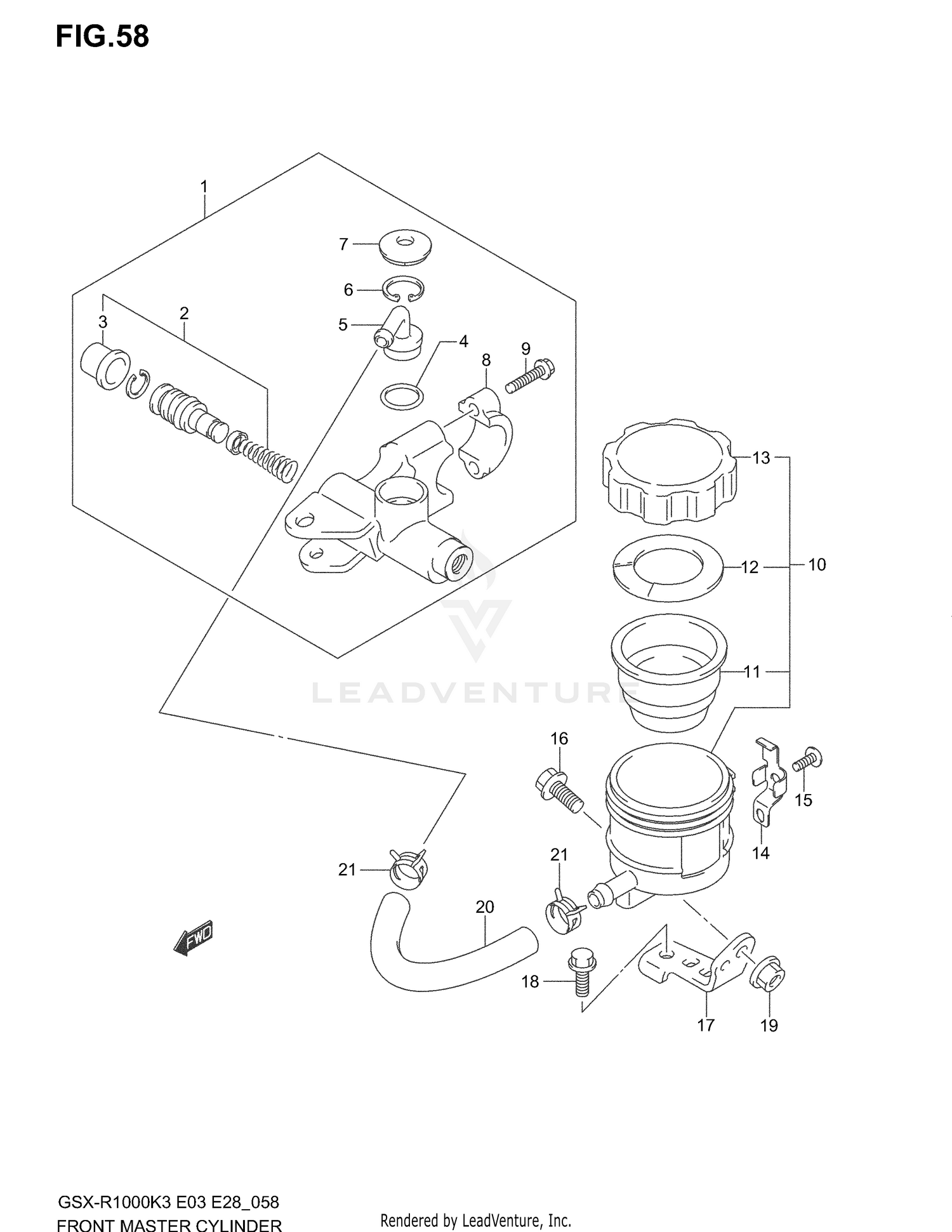 FRONT MASTER CYLINDER