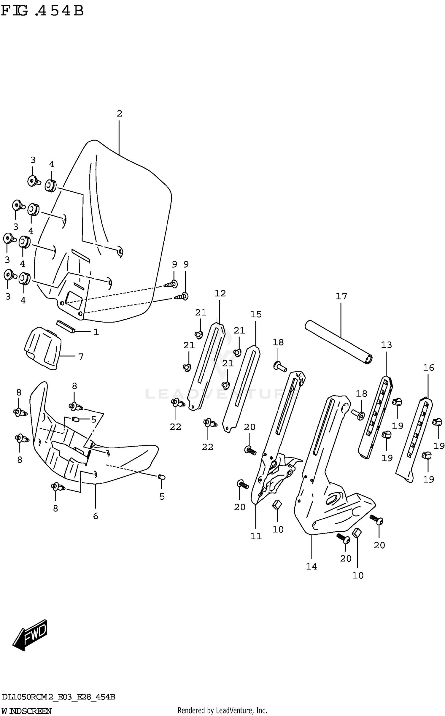 WINDSCREEN (DL1050RQ)
