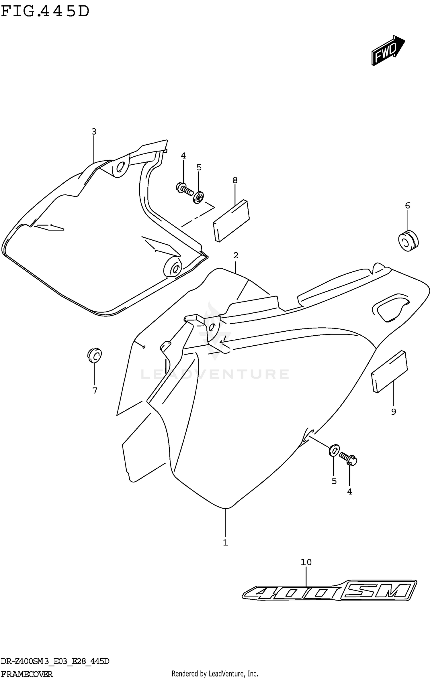 FRAME COVER (DR-Z400SMM3 E03)