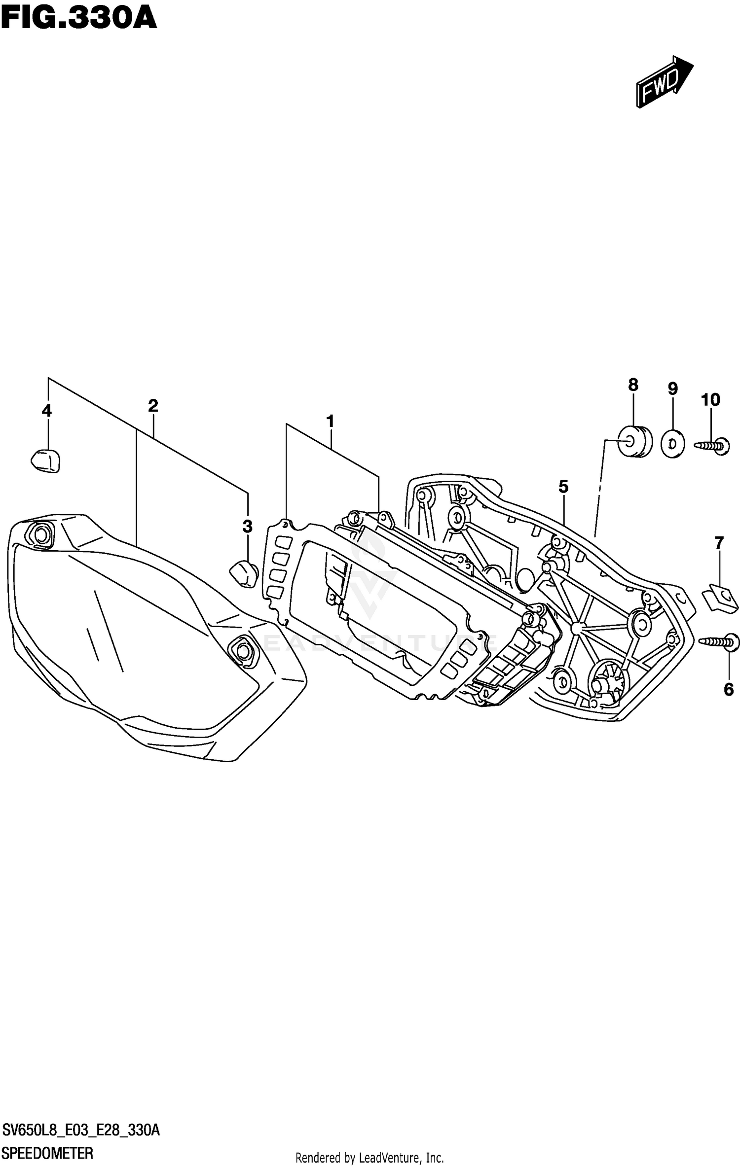 SPEEDOMETER (SV650L8 E03)