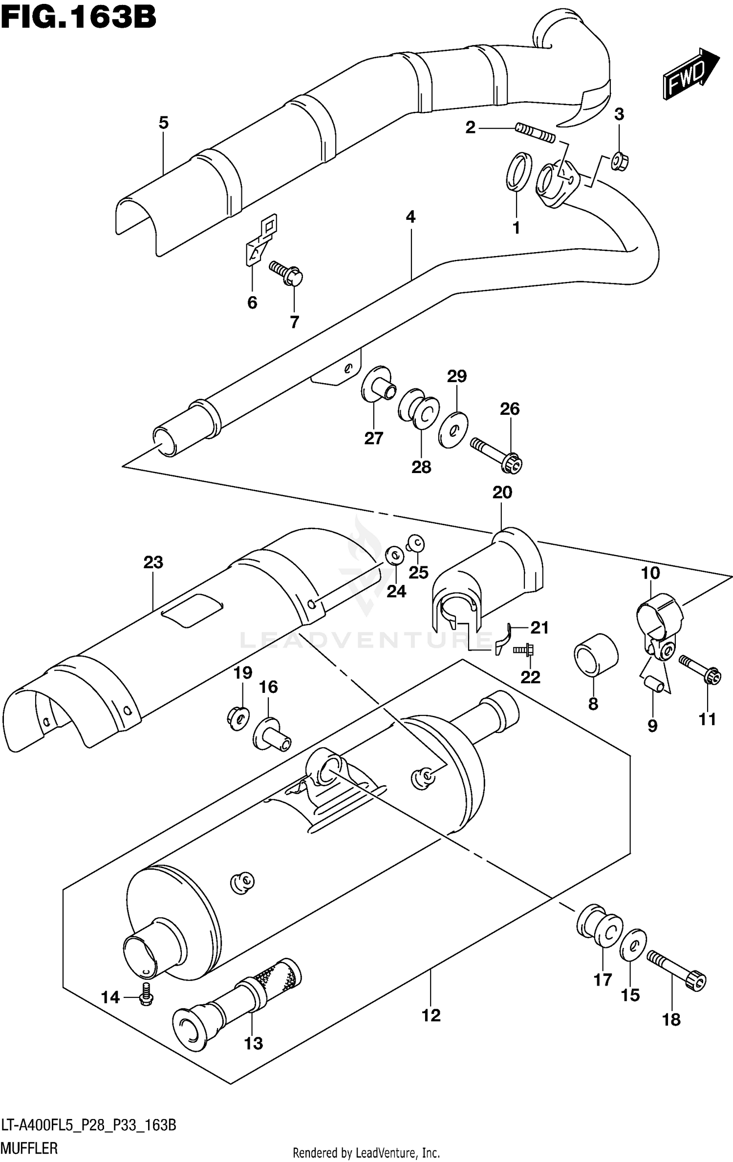 MUFFLER (LT-A400FL5 P33)