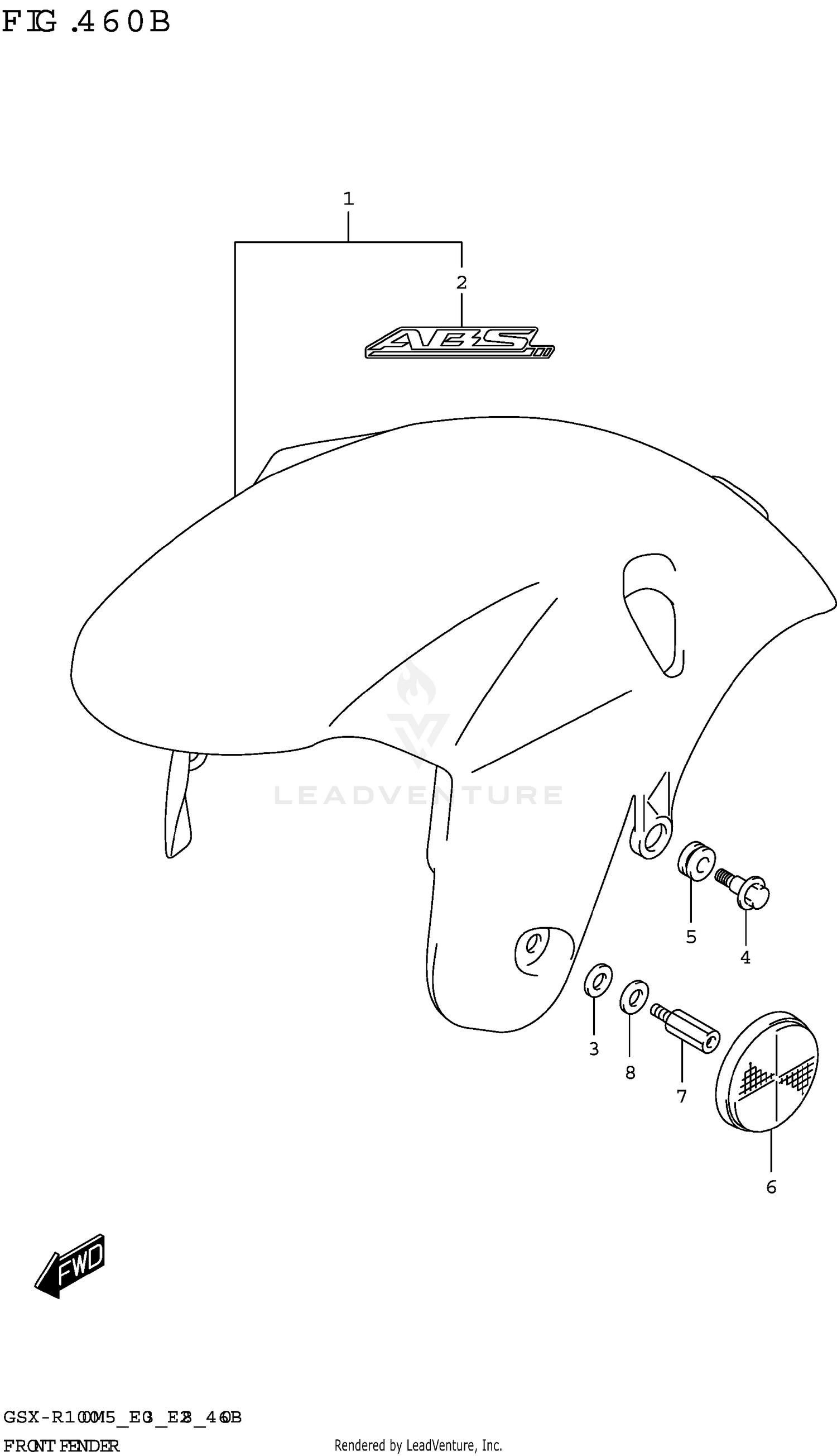 FRONT FENDER (GSX-R1000RA)