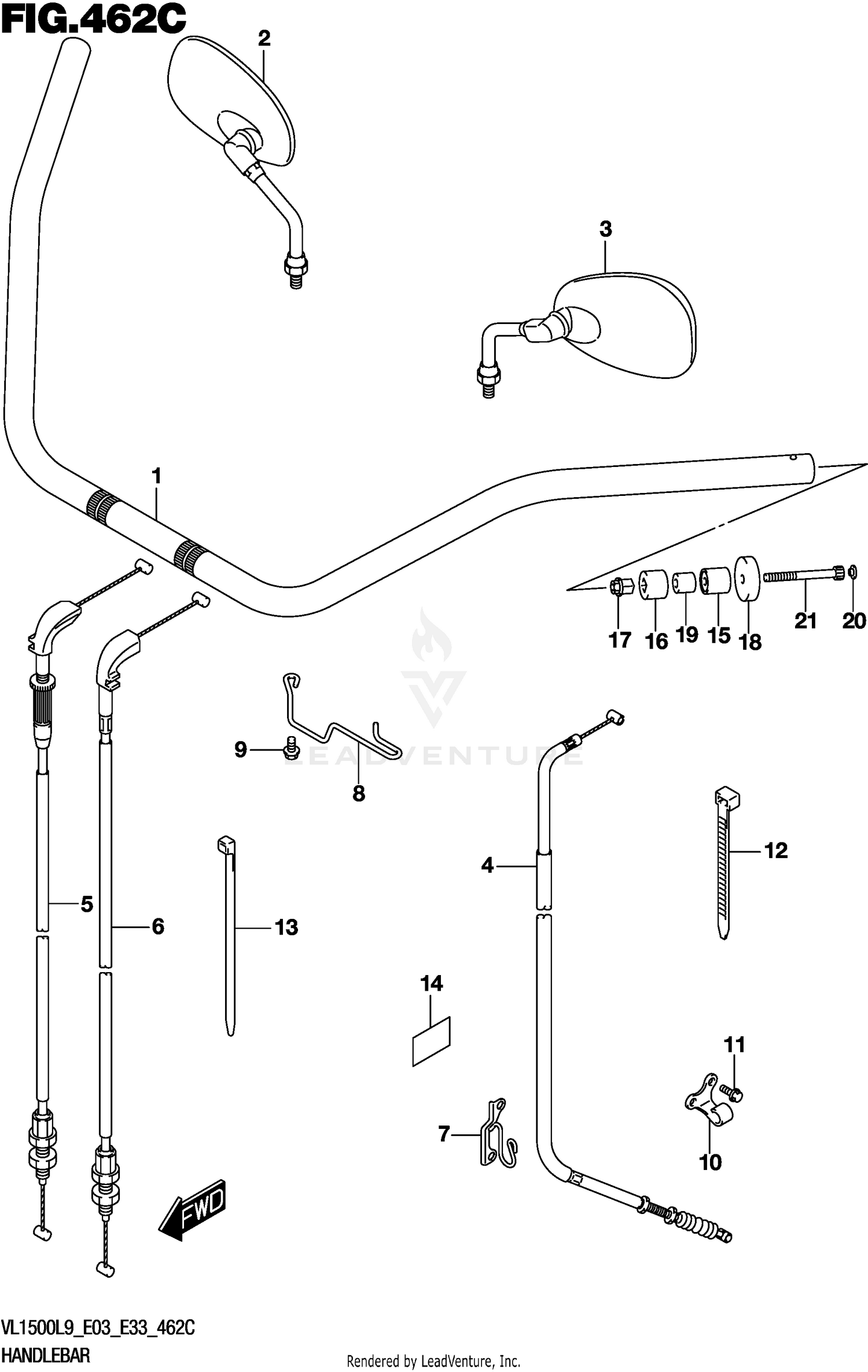 HANDLEBAR (VL1500TL9 E03)