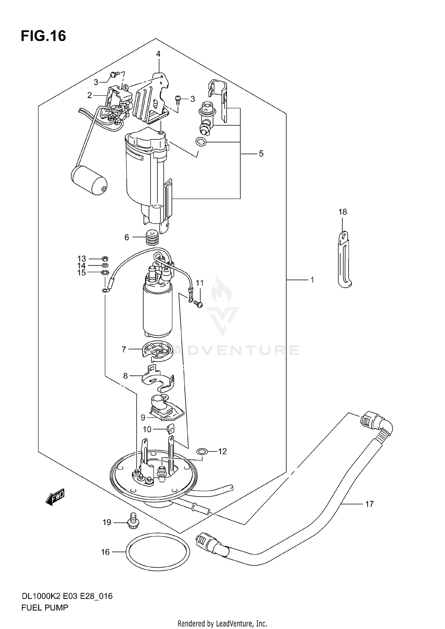 FUEL PUMP (MODEL K2/K3)