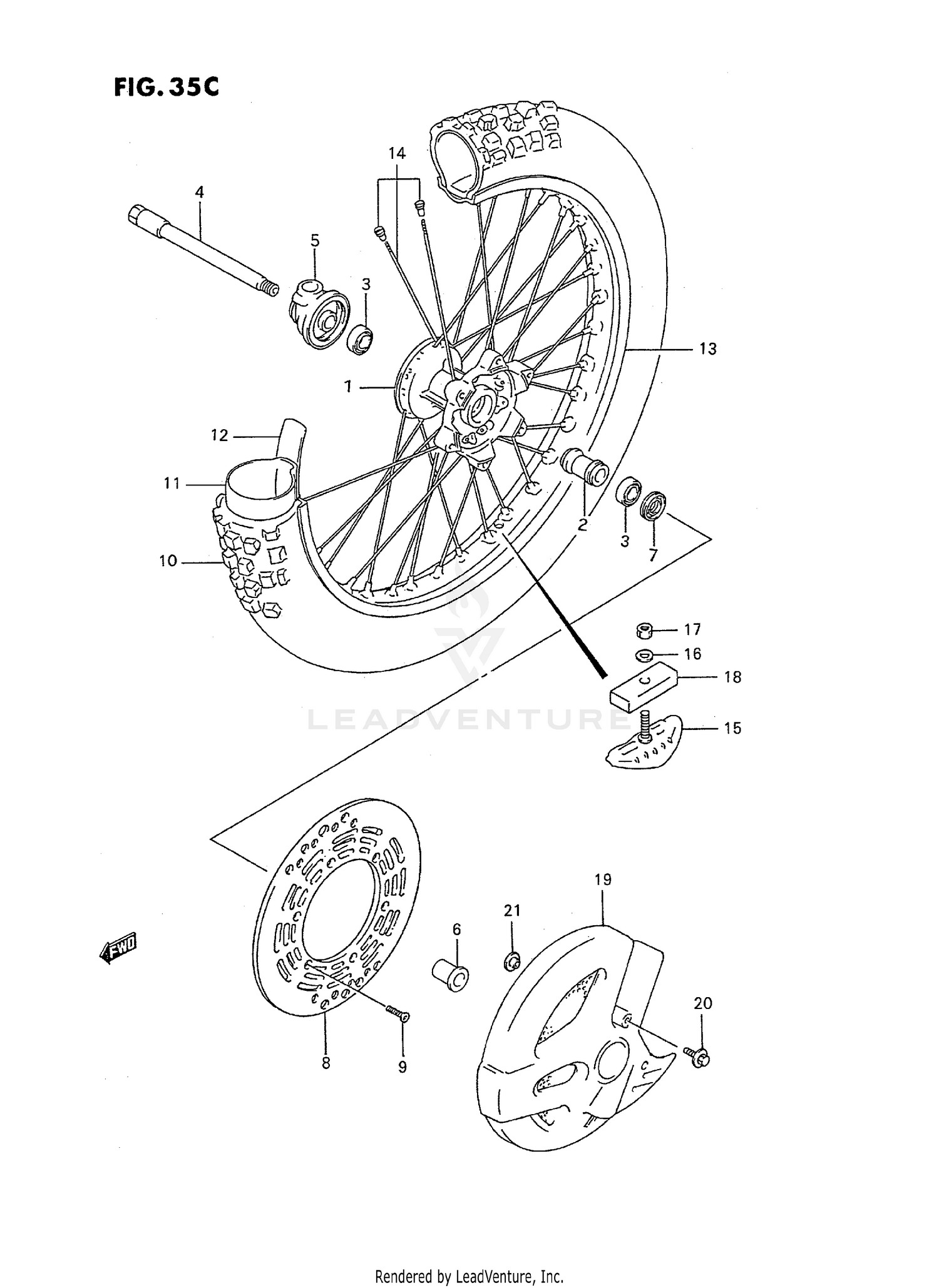 FRONT WHEEL (MODEL T)