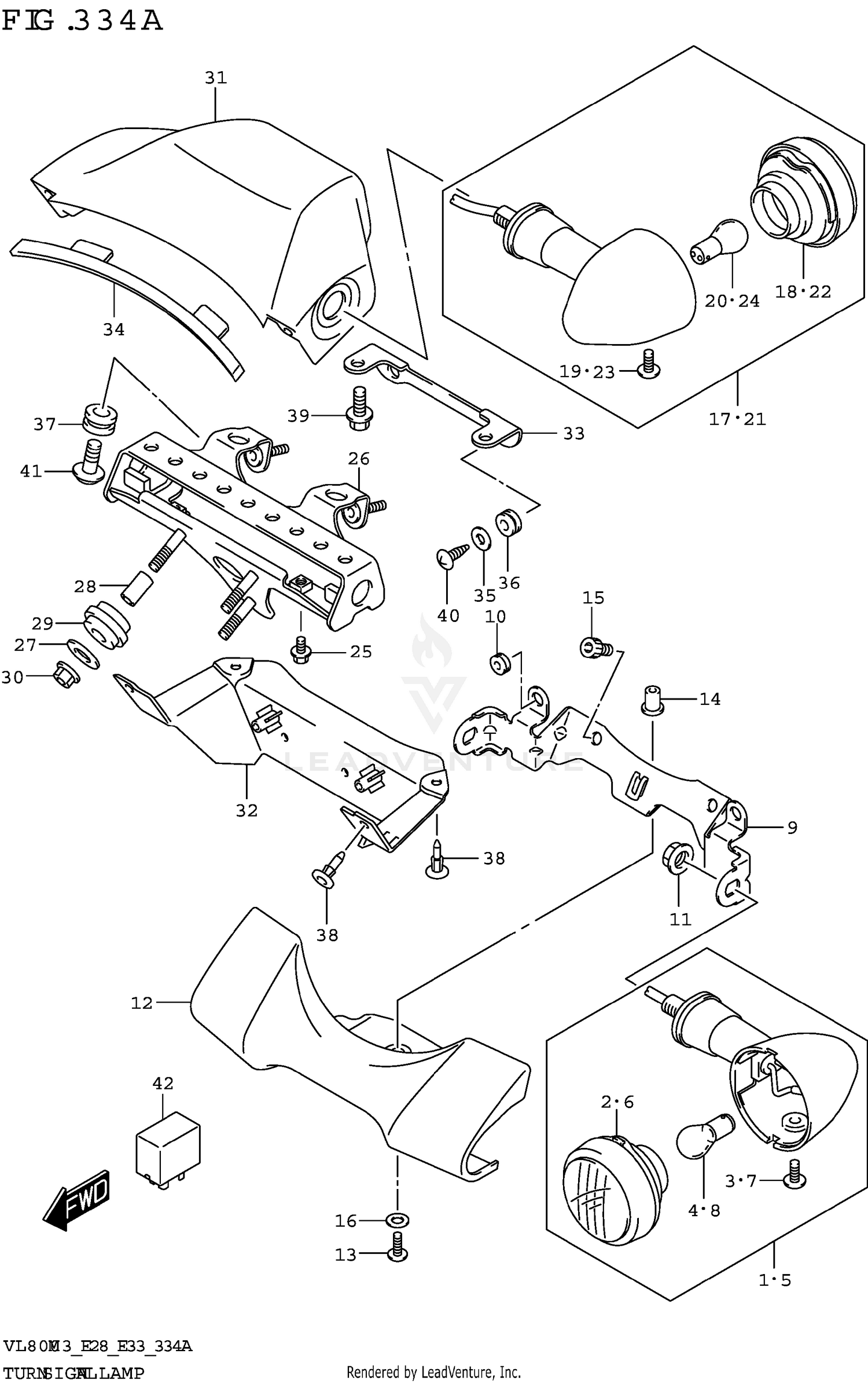 TURNSIGNAL LAMP (E33)