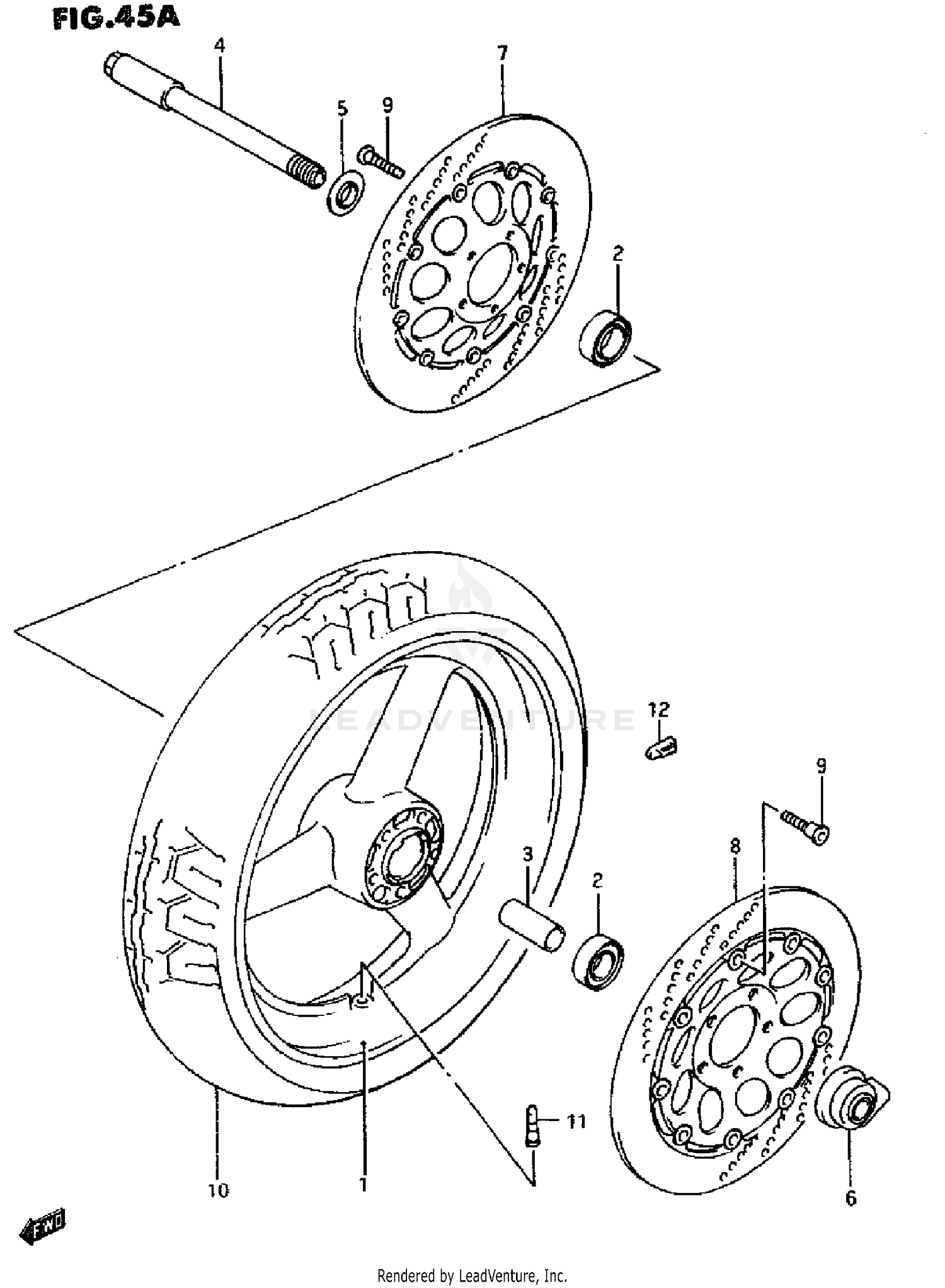 FRONT WHEEL (MODEL R/S)