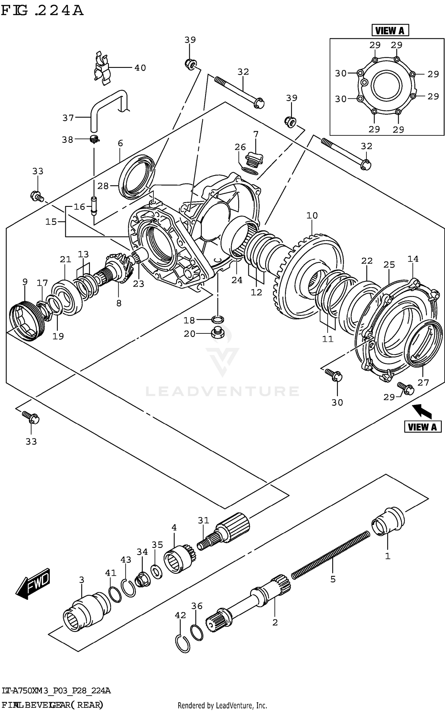 FINAL BEVEL GEAR (REAR)