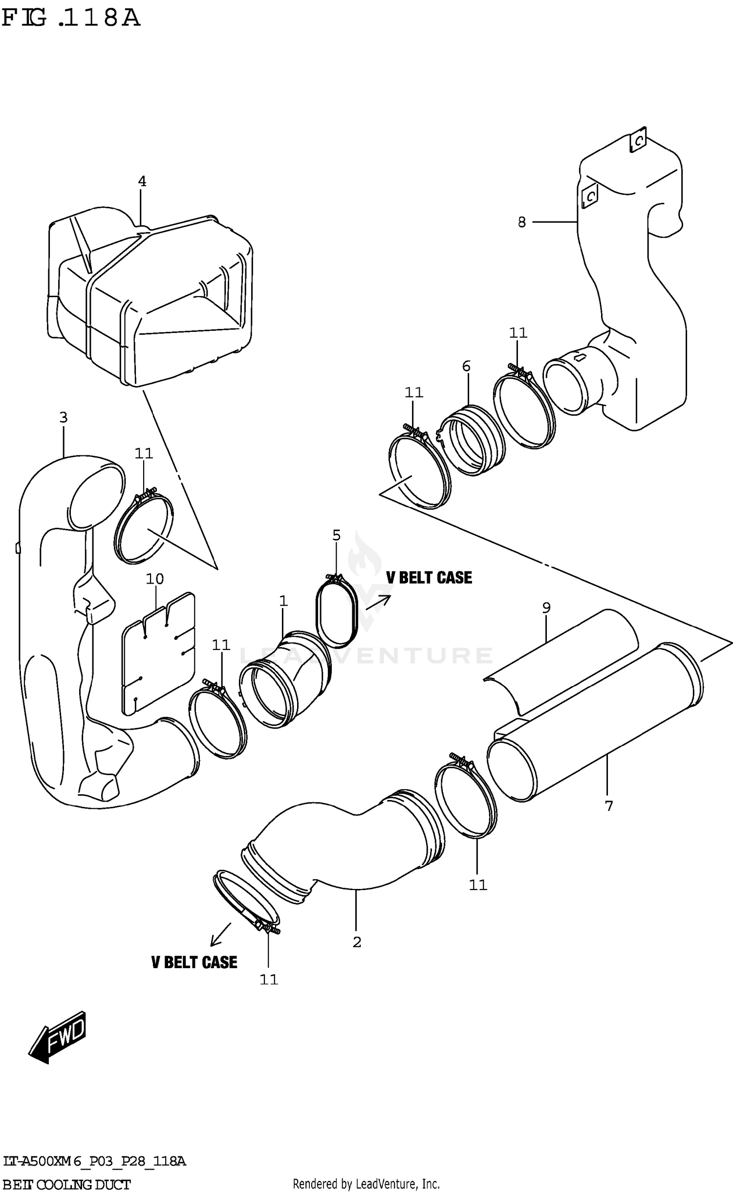 BELT COOLING DUCT