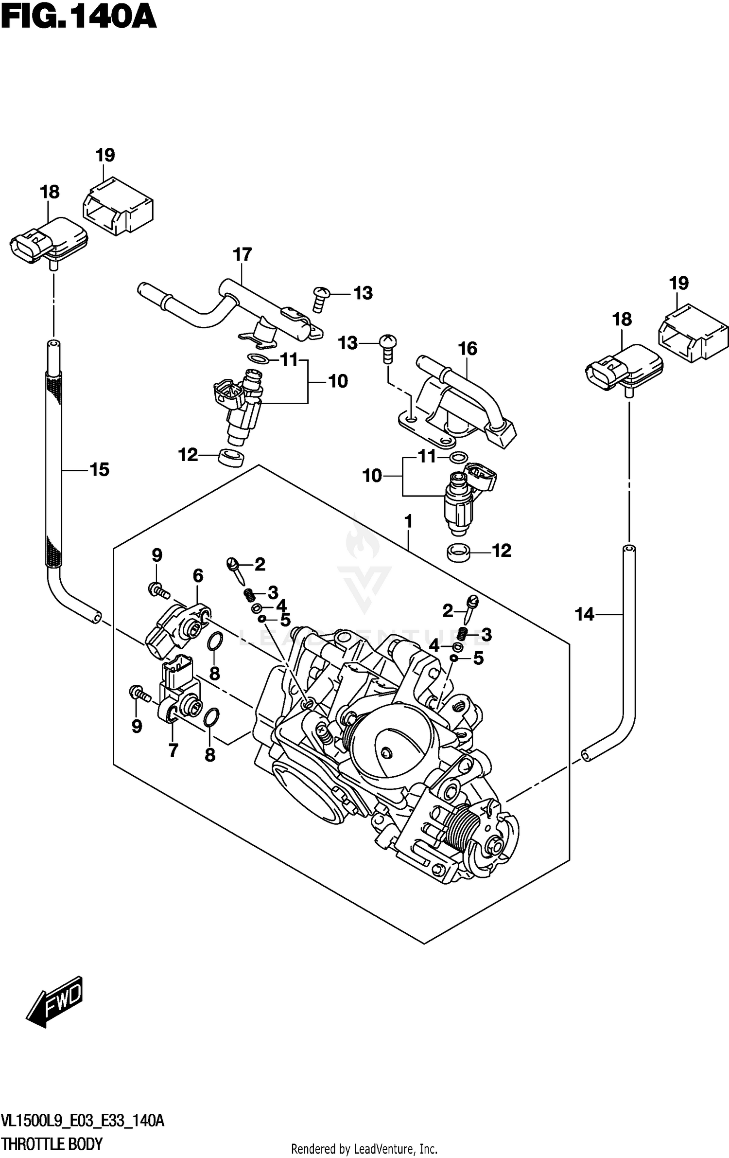 THROTTLE BODY (VL1500BL9 E03)