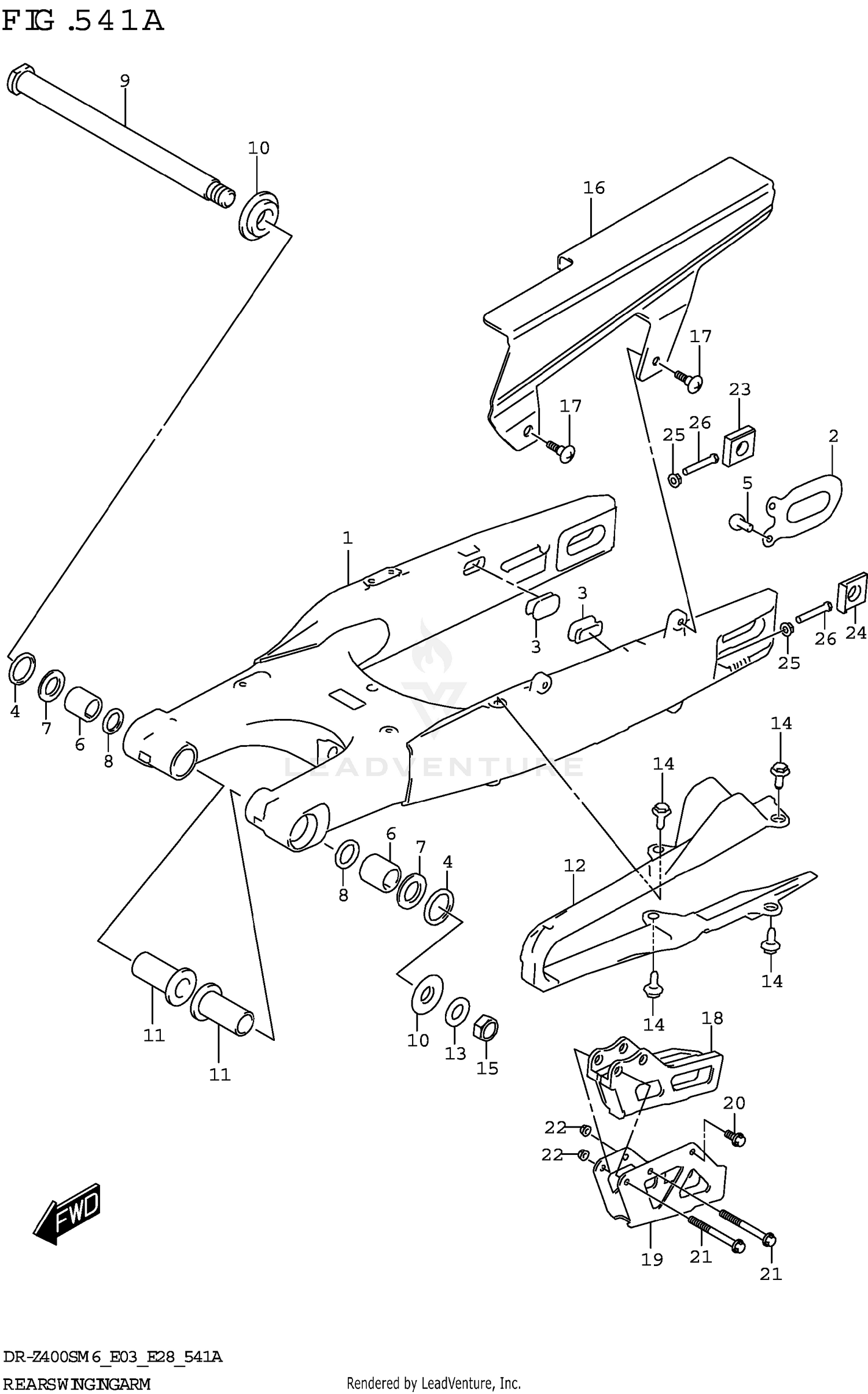 REAR SWINGINGARM