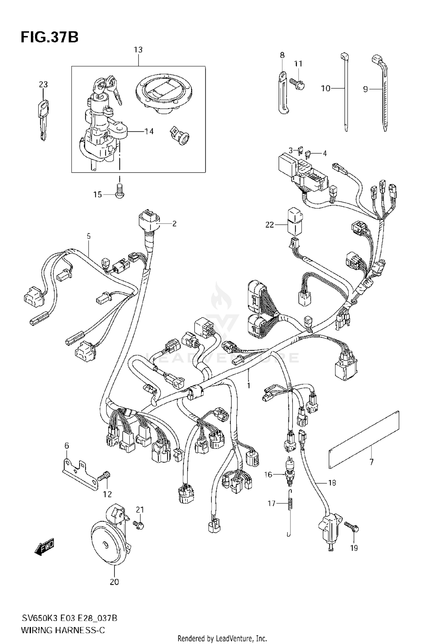 WIRING HARNESS (SV650SK7)