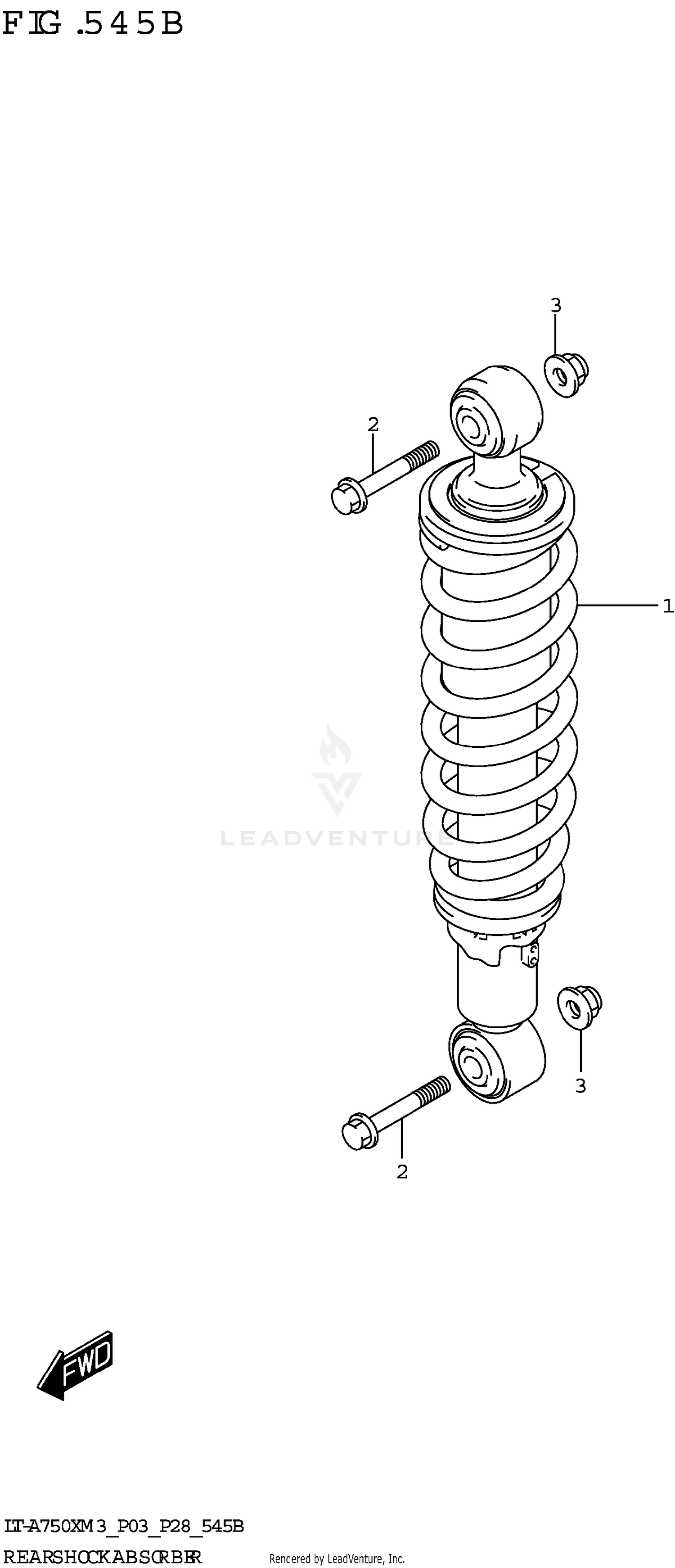 REAR SHOCK ABSORBER (LT-A750XP)