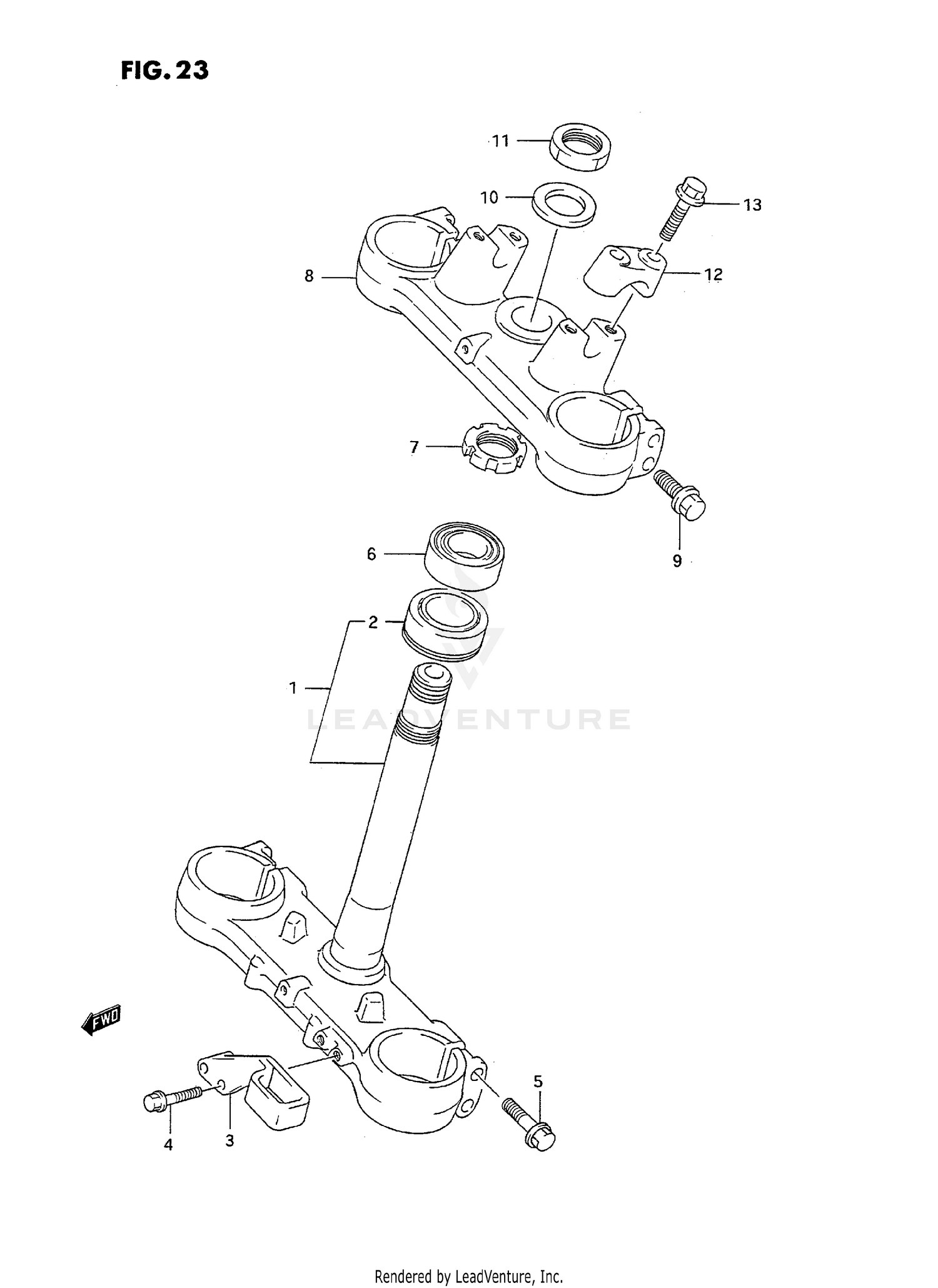 STEERING STEM (MODEL N)