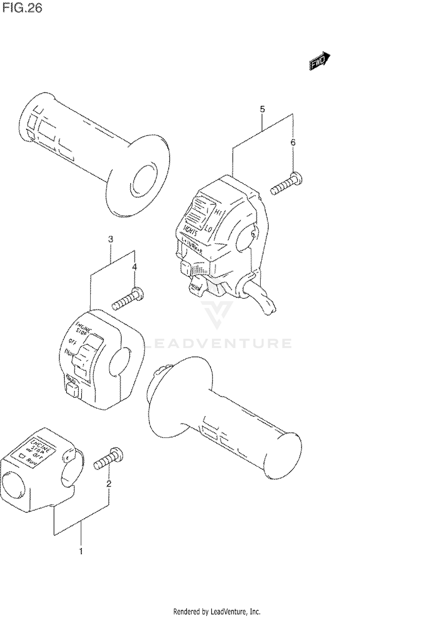 HANDLE SWITCH (MODEL L/M/N/P/R/S)