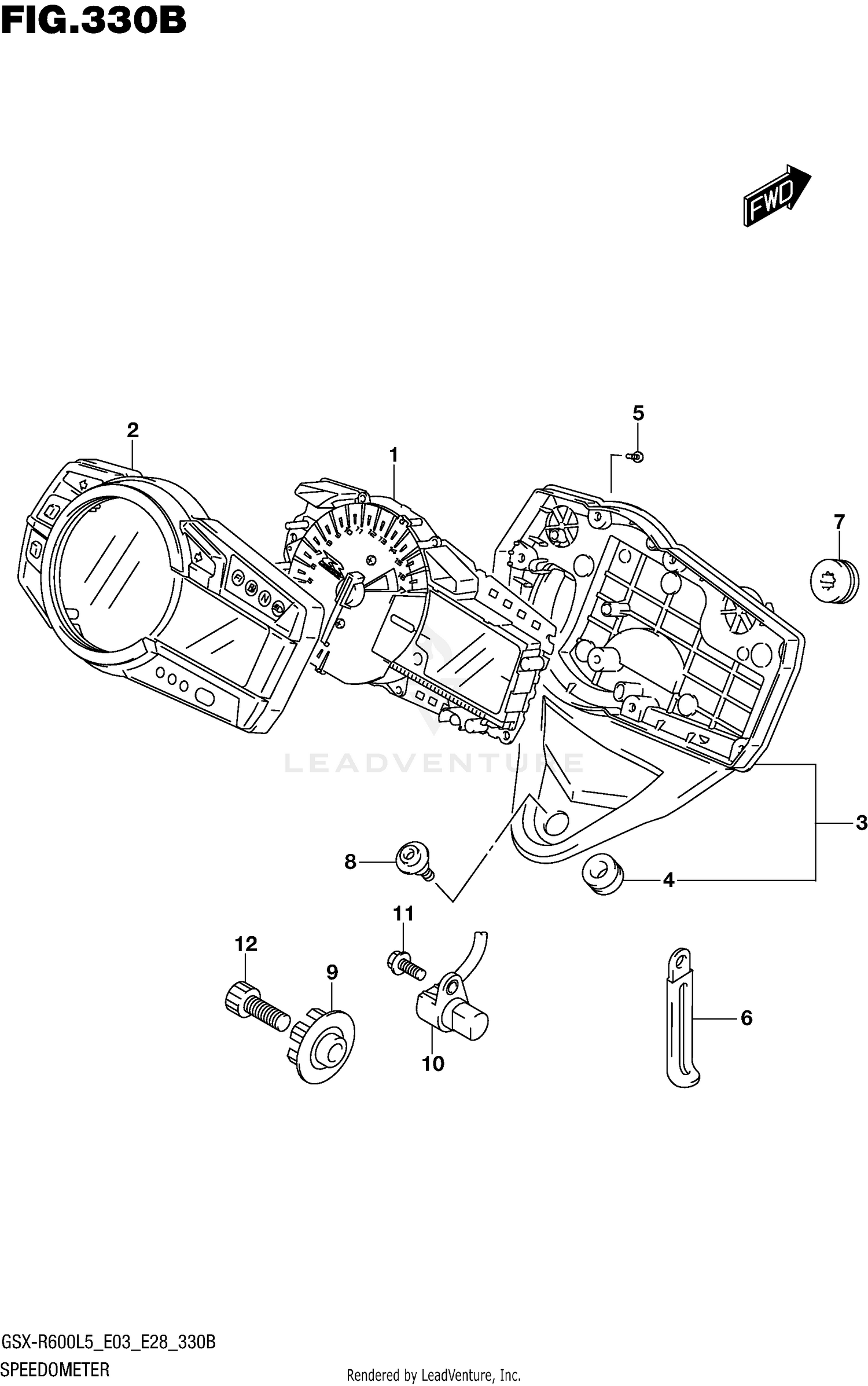 SPEEDOMETER (GSX-R600L5 E28)