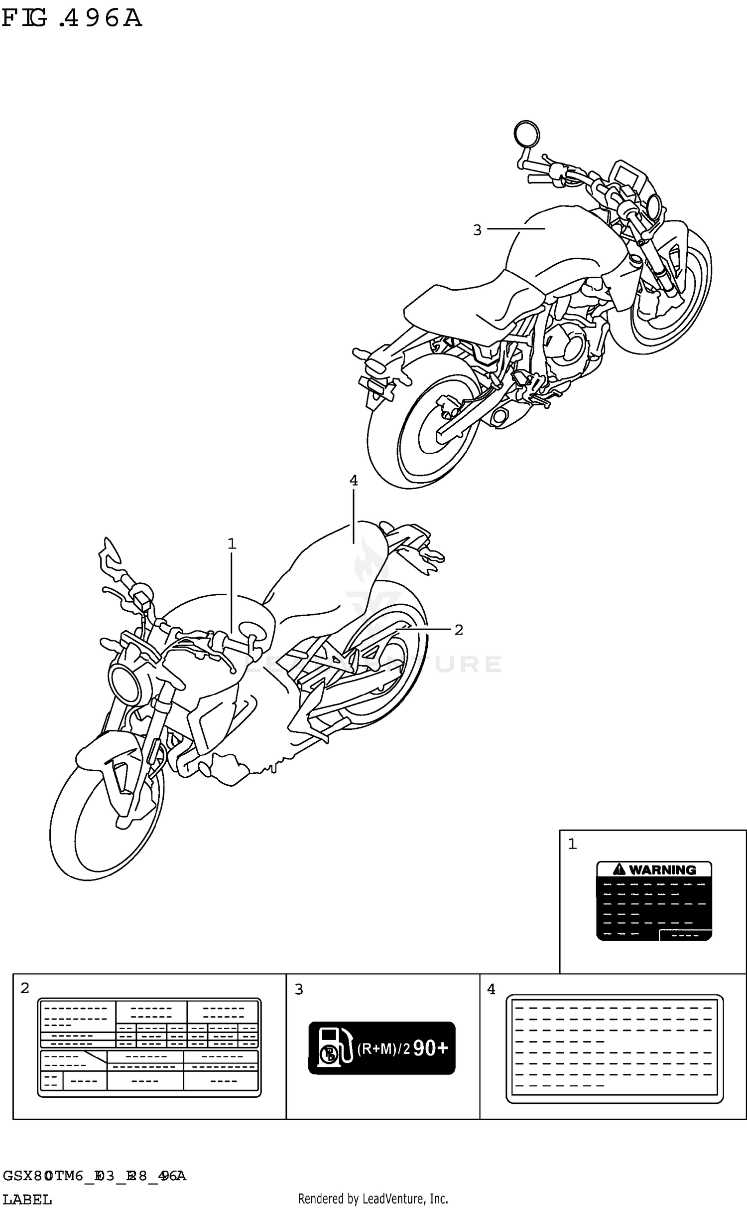 LABEL (GSX800TRQ:E03)