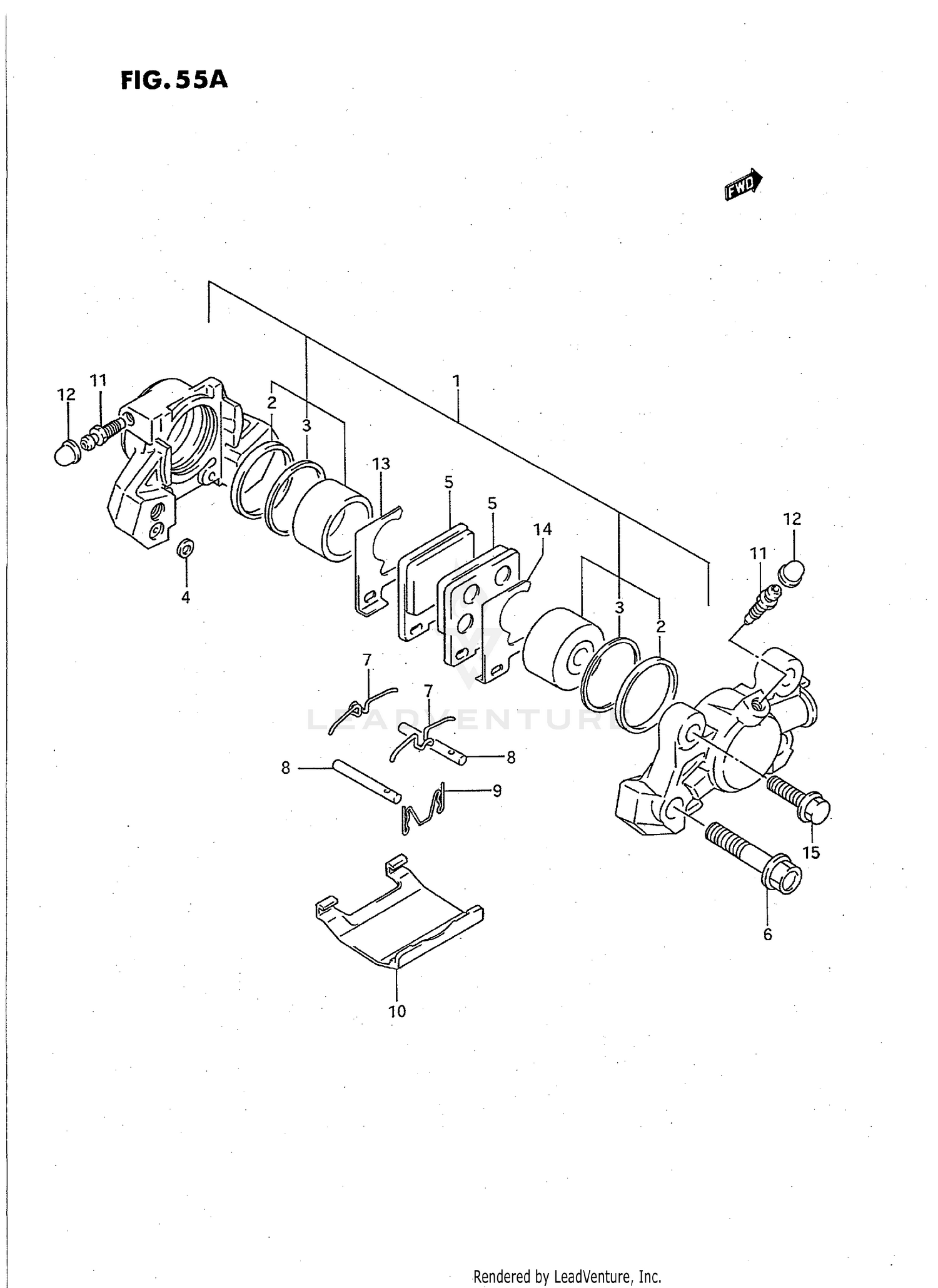 REAR CALIPER (MODEL R/S)