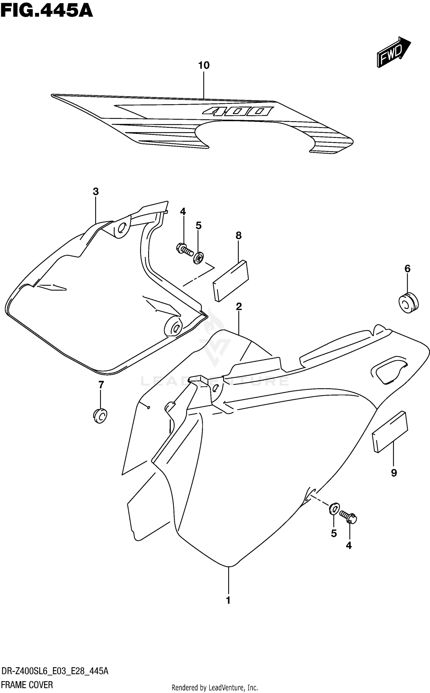 FRAME COVER (DR-Z400SL6 E03)
