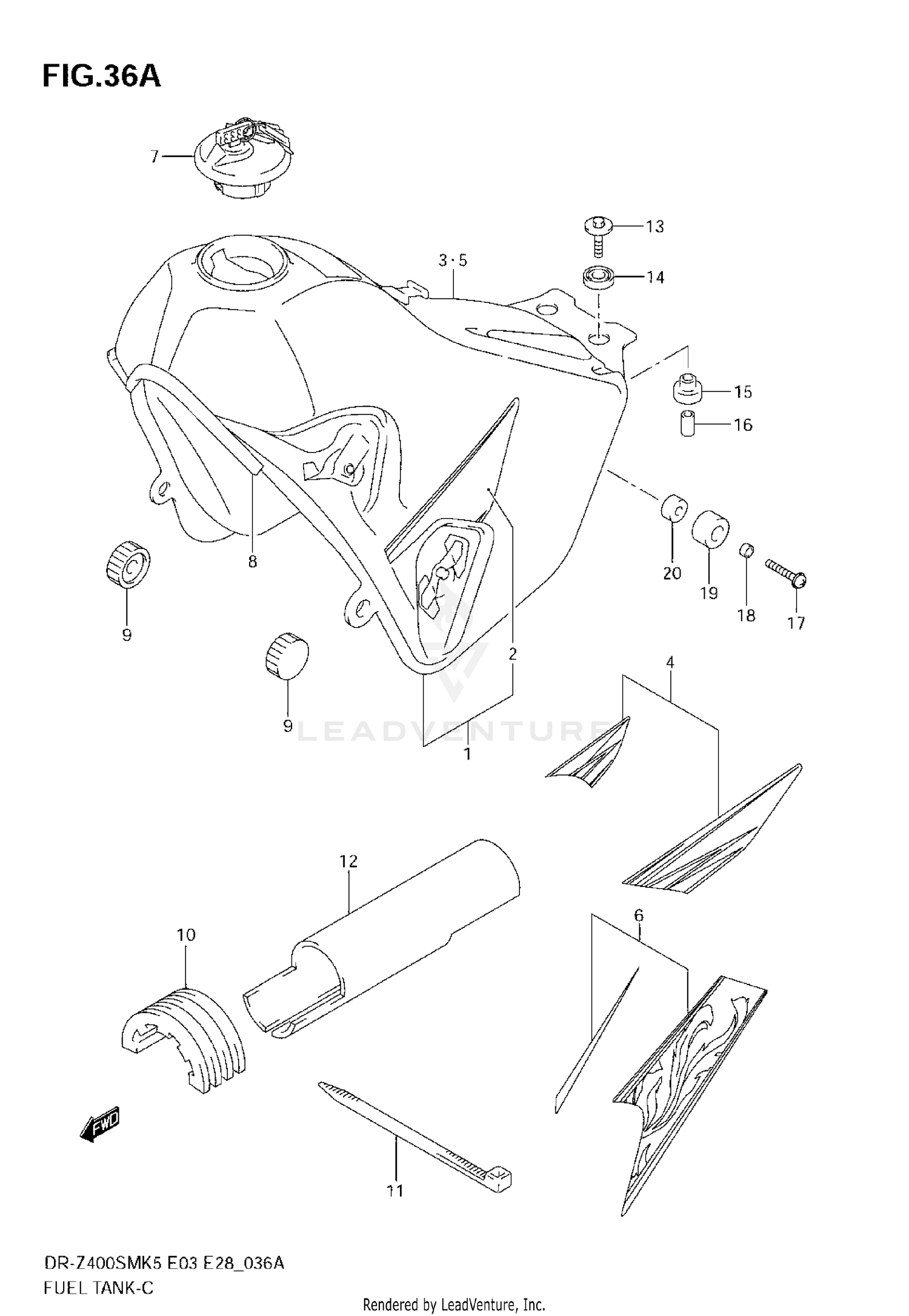 FUEL TANK (MODEL K7/K8)
