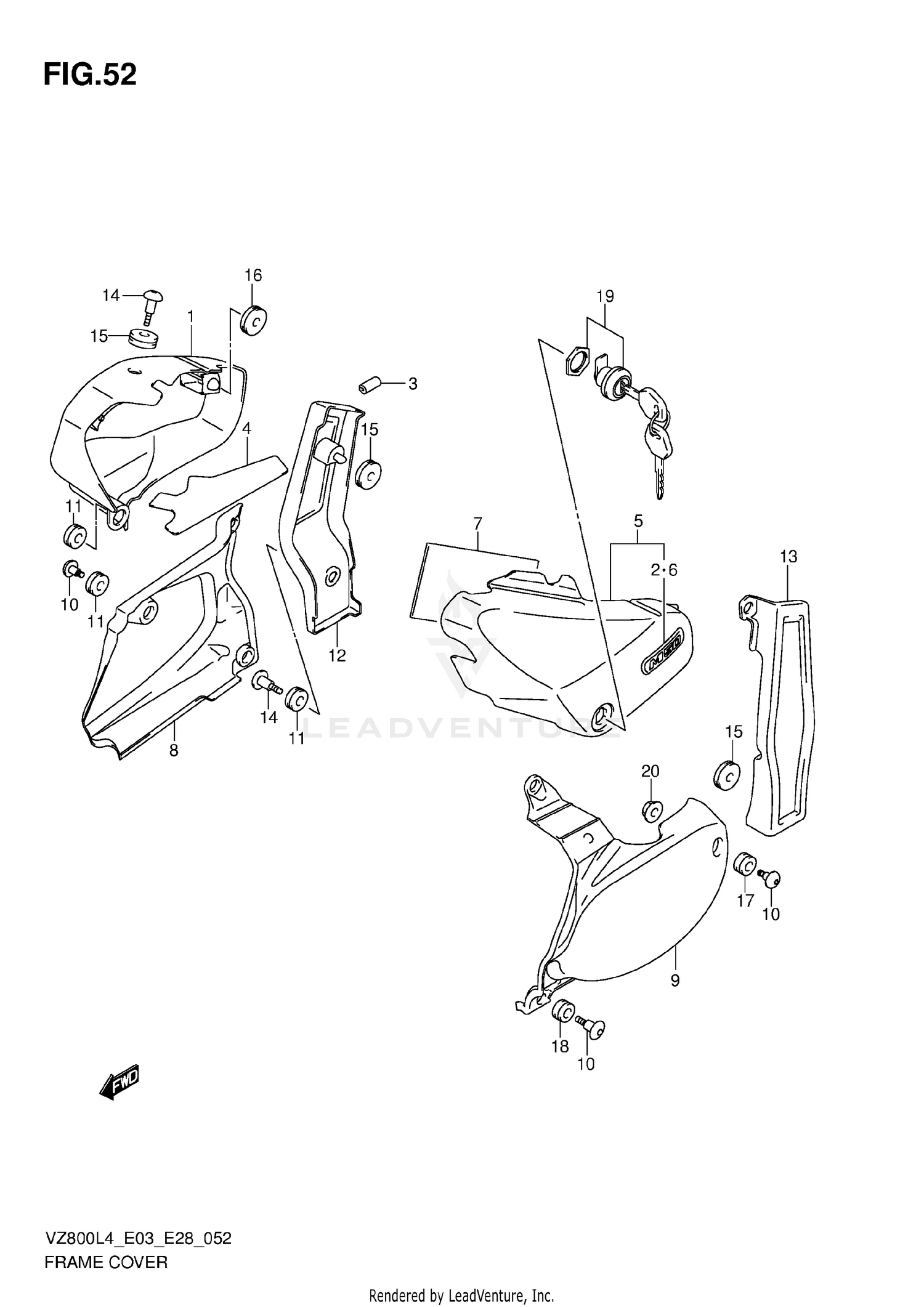 FRAME COVER (VZ800L4 E03)