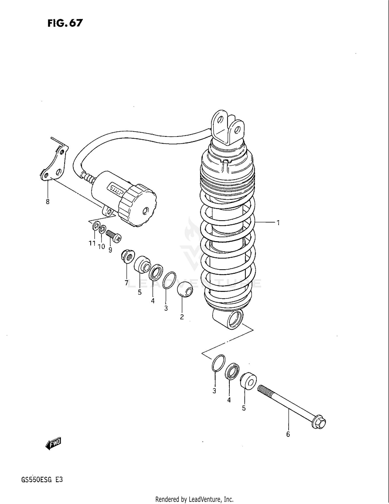 REAR SHOCK ABSORBER