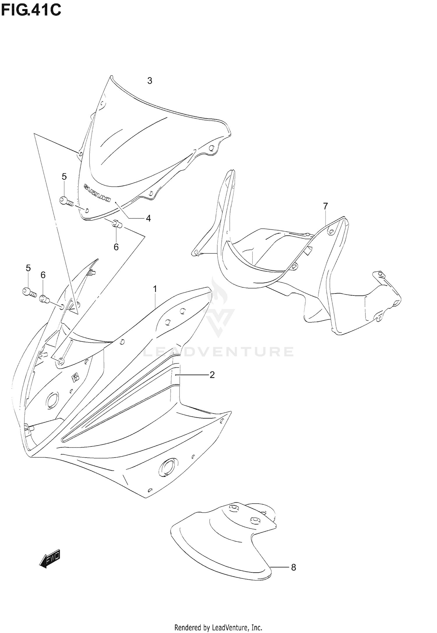 COWLING BODY (GS500FK6)