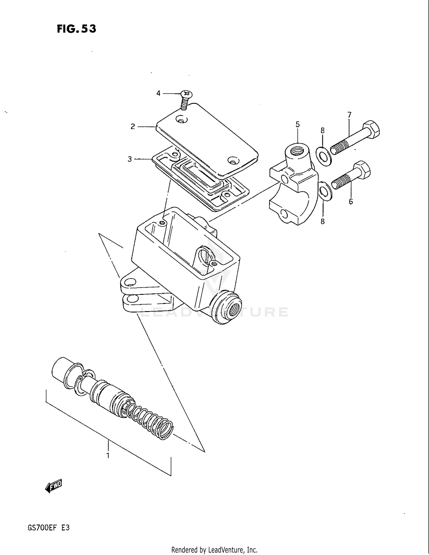 FRONT MASTER CYLINDER (GS700ESF)