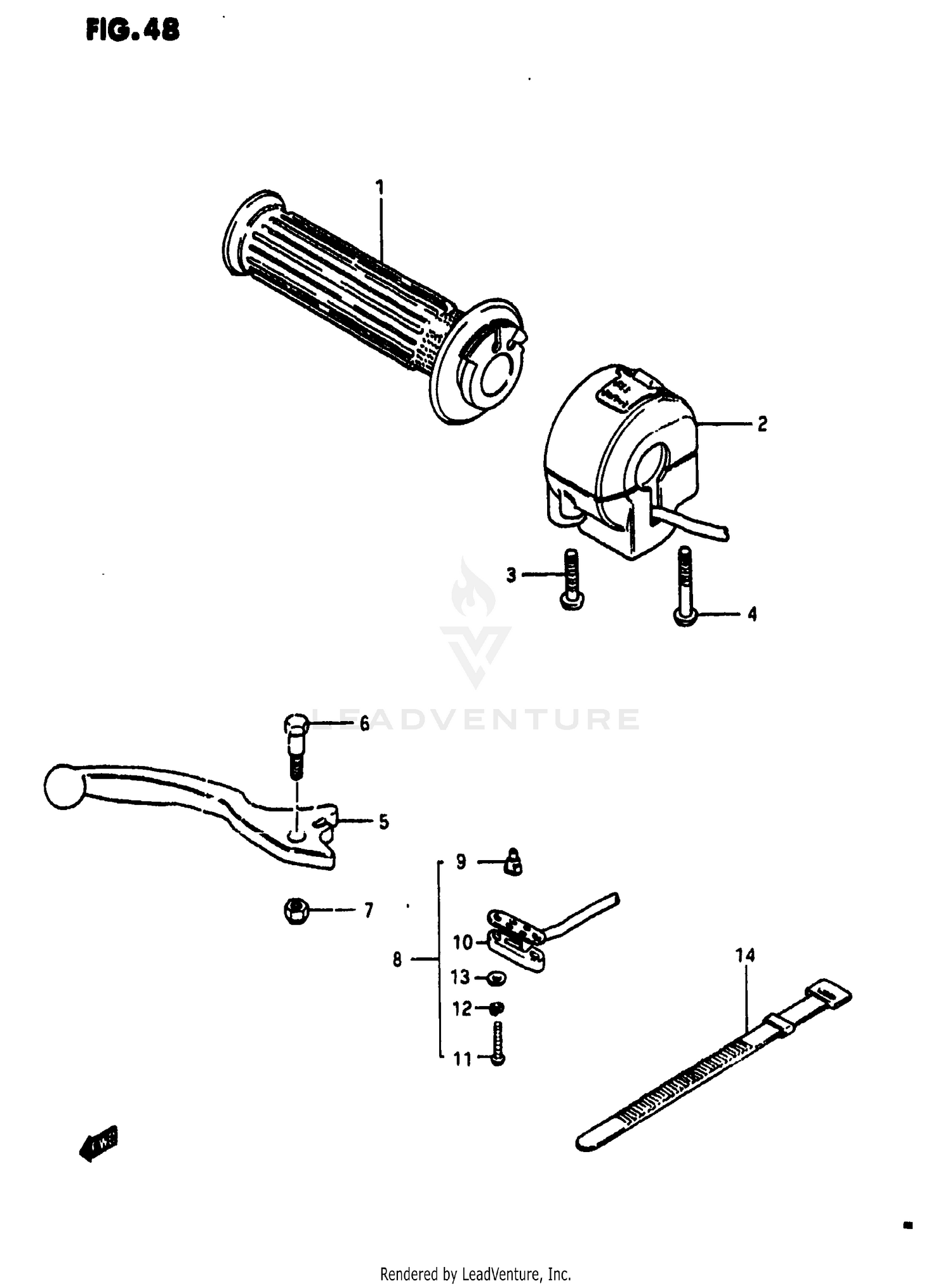 RIGHT HANDLE SWITCH (MODEL D)