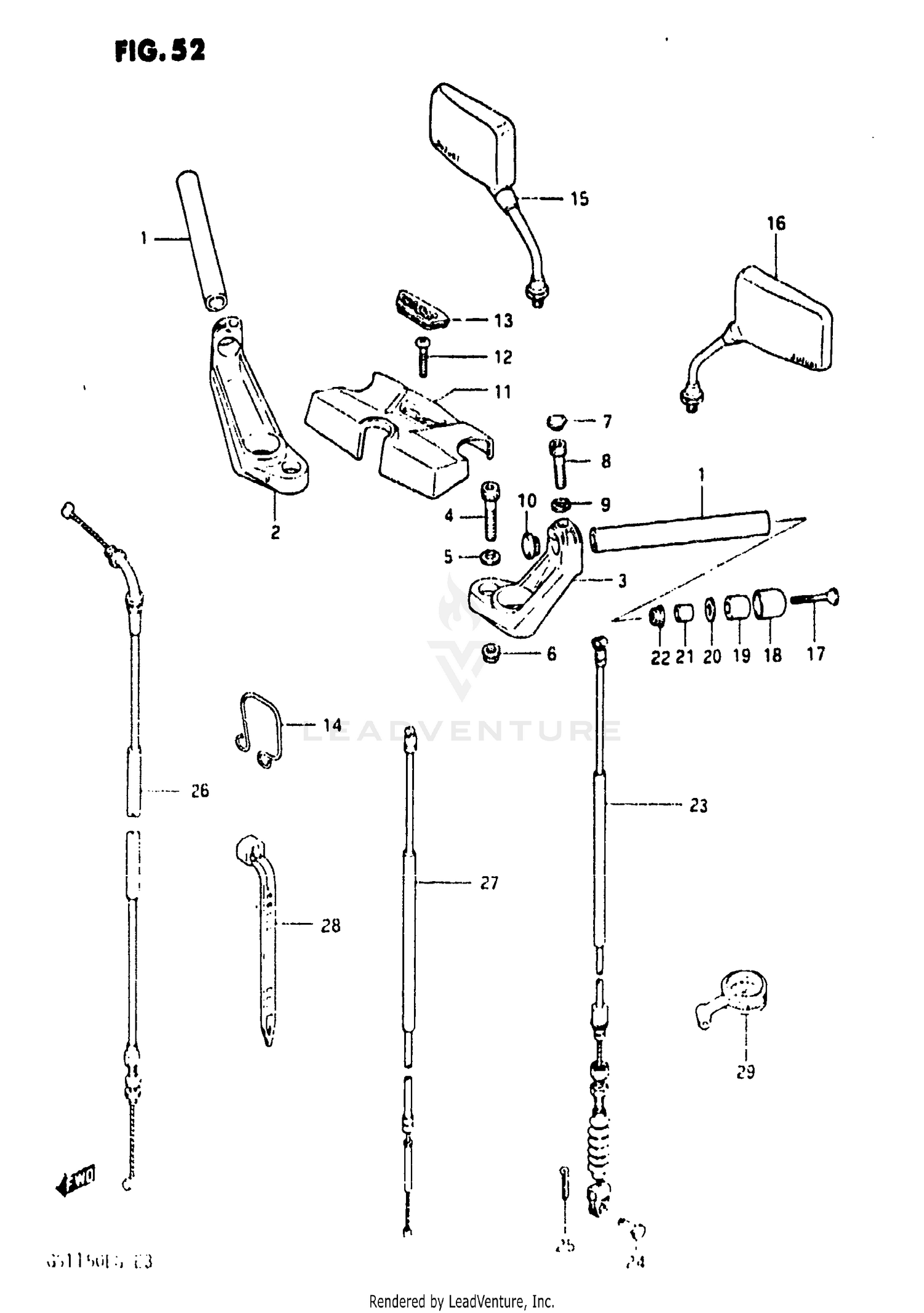 HANDLEBAR (GS1150EF/EF2/EG)