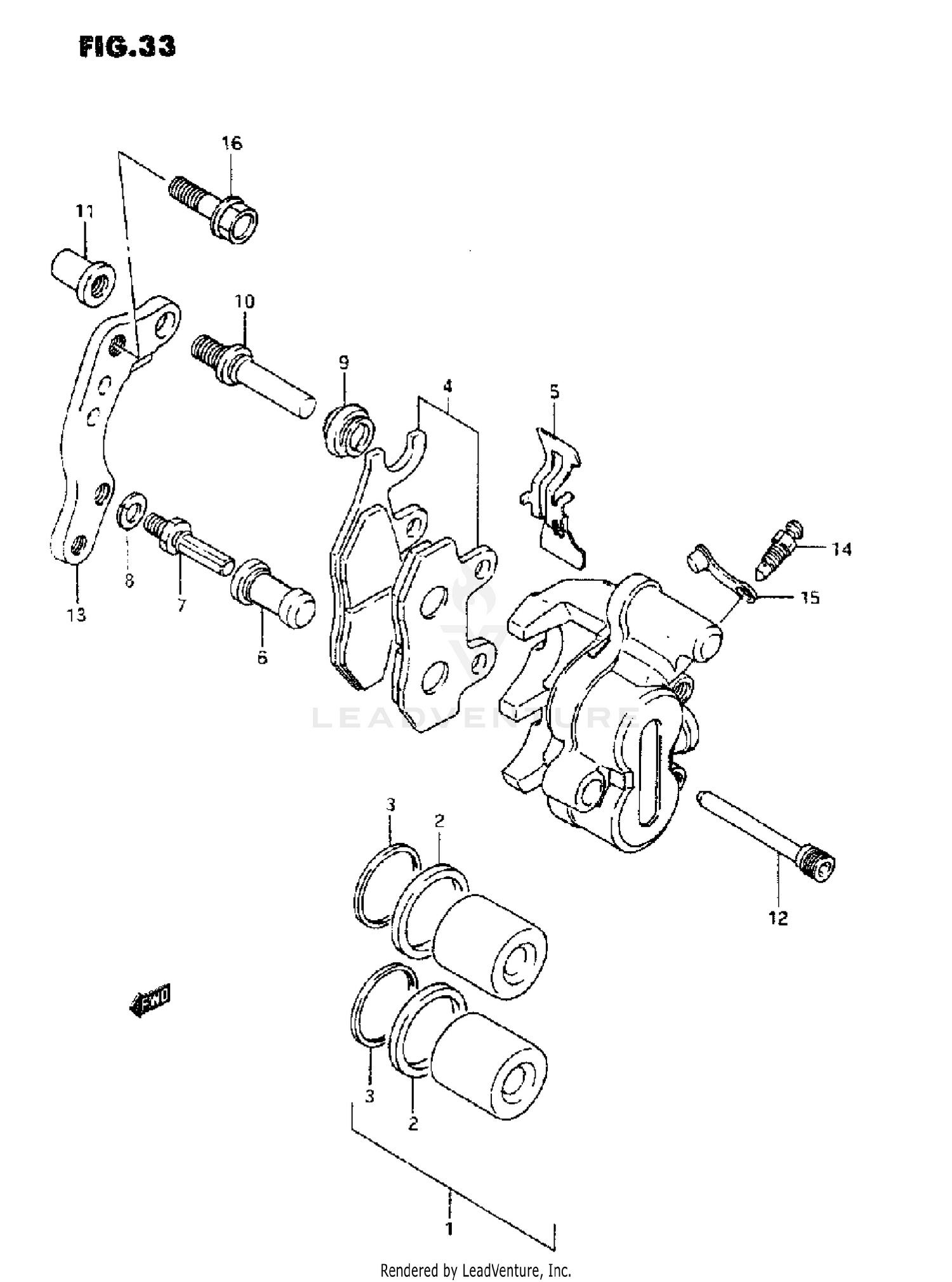 FRONT CALIPER (MODEL K/L)