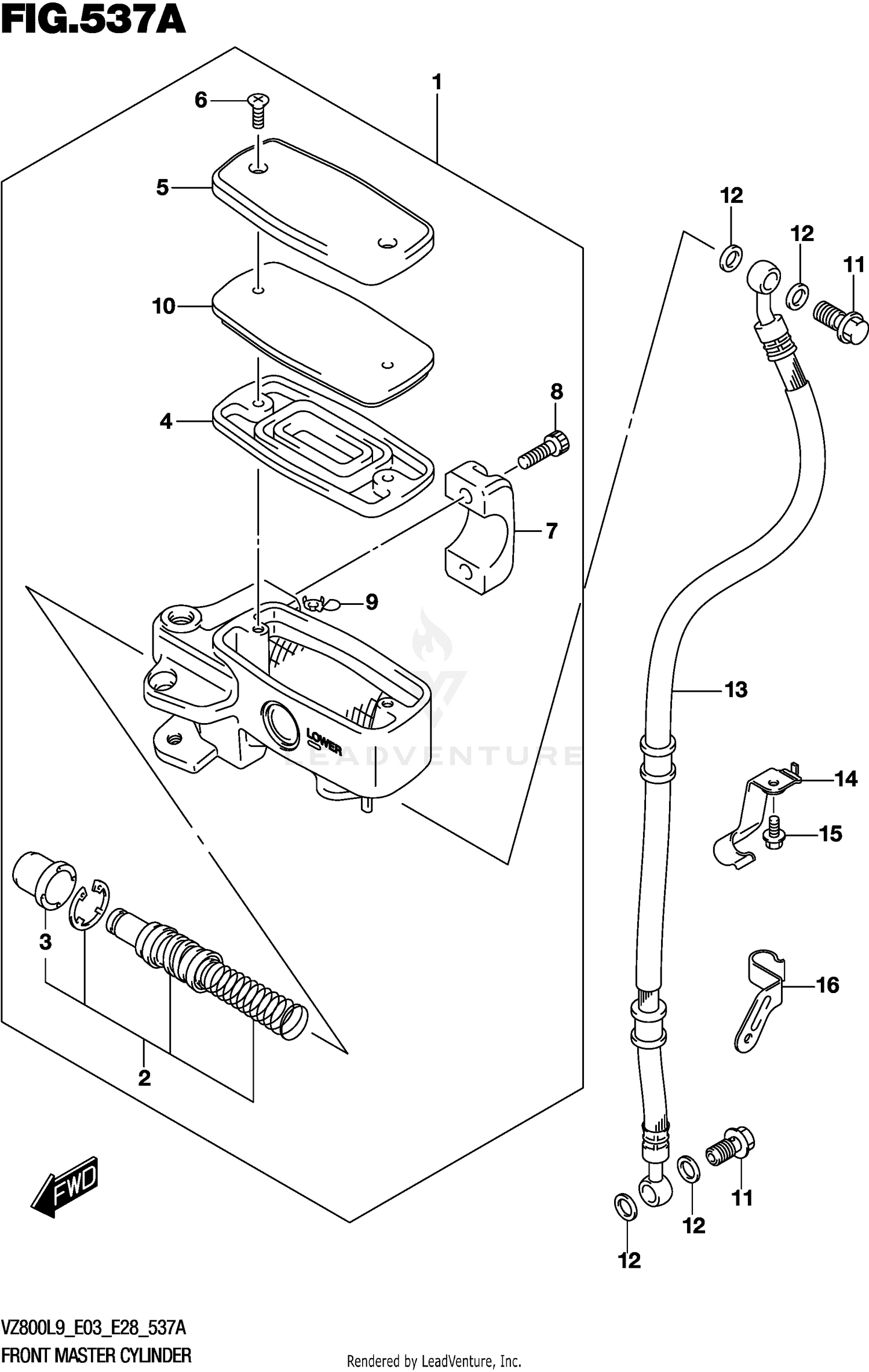FRONT MASTER CYLINDER