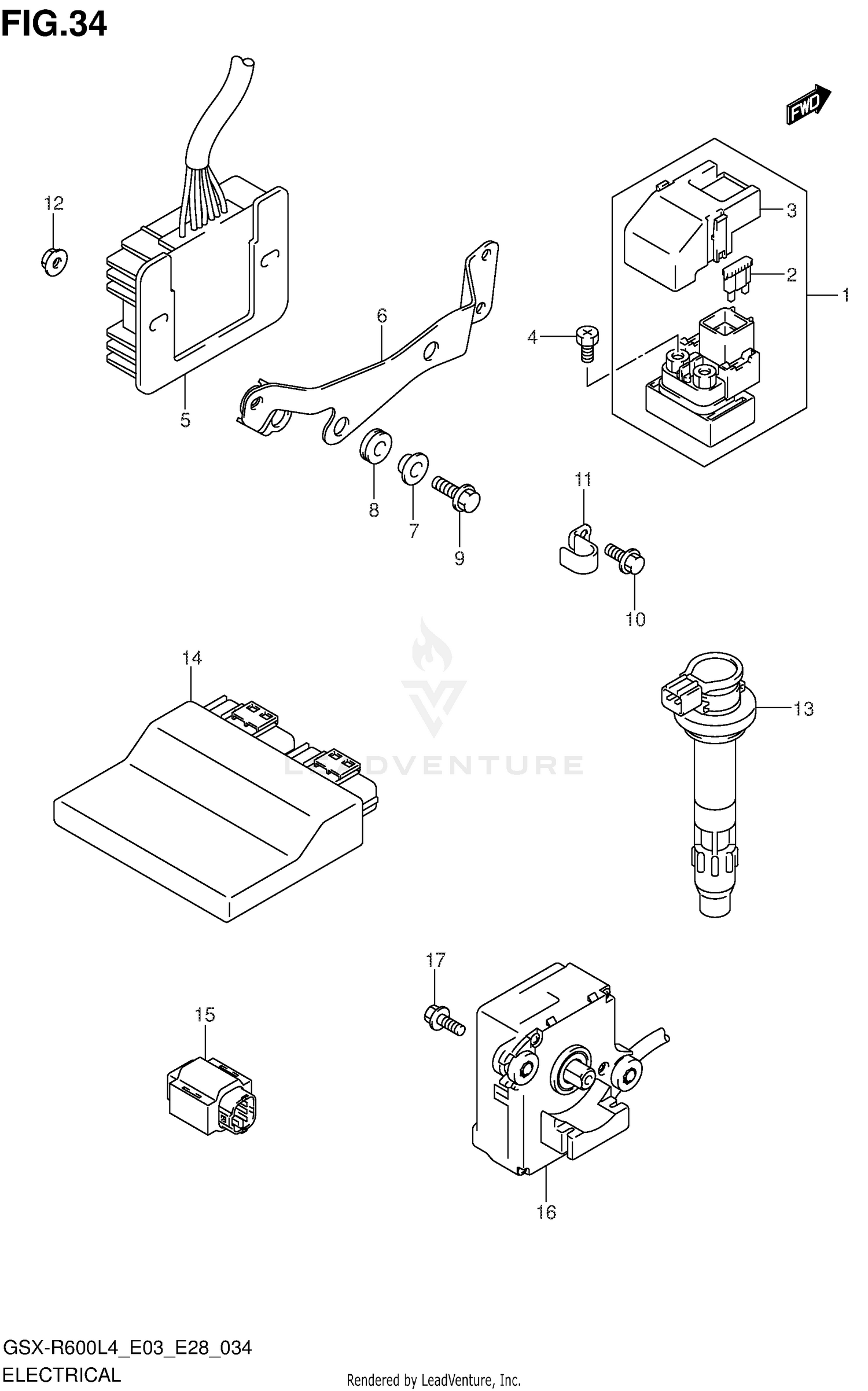 ELECTRICAL (GSX-R600L4 E33)