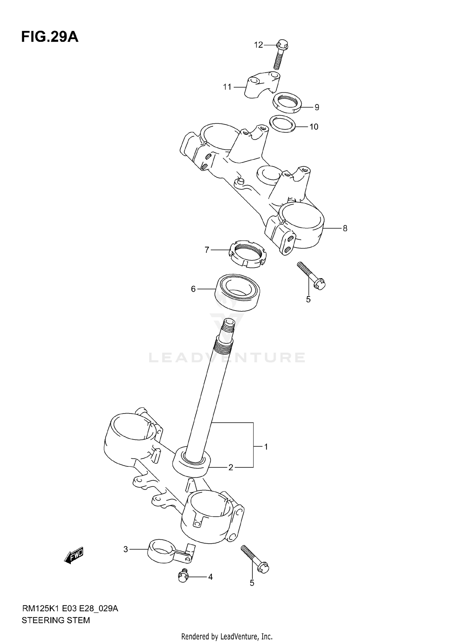 STEERING STEM (MODEL K2)